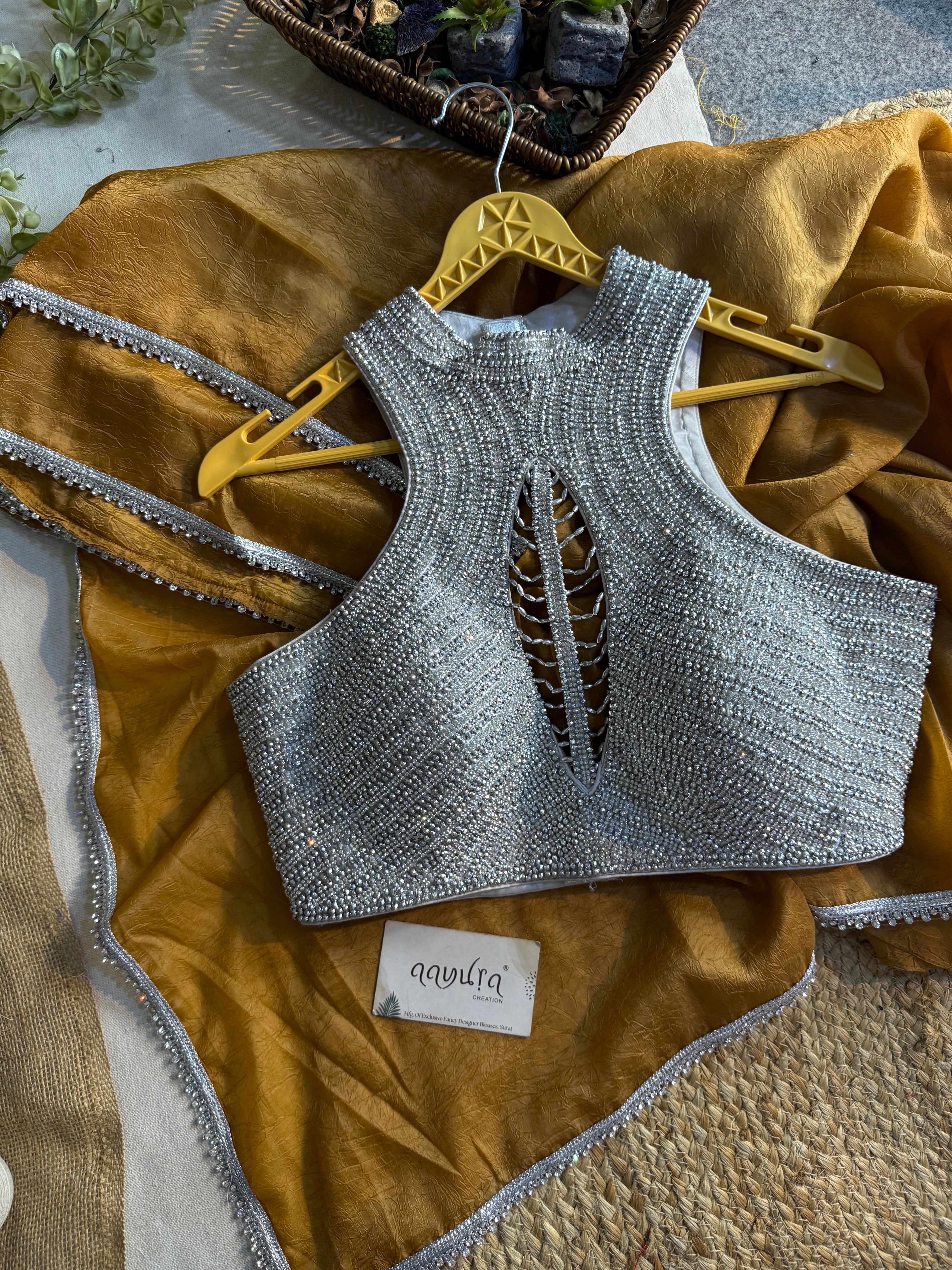 Imperial Pearl Saree Set