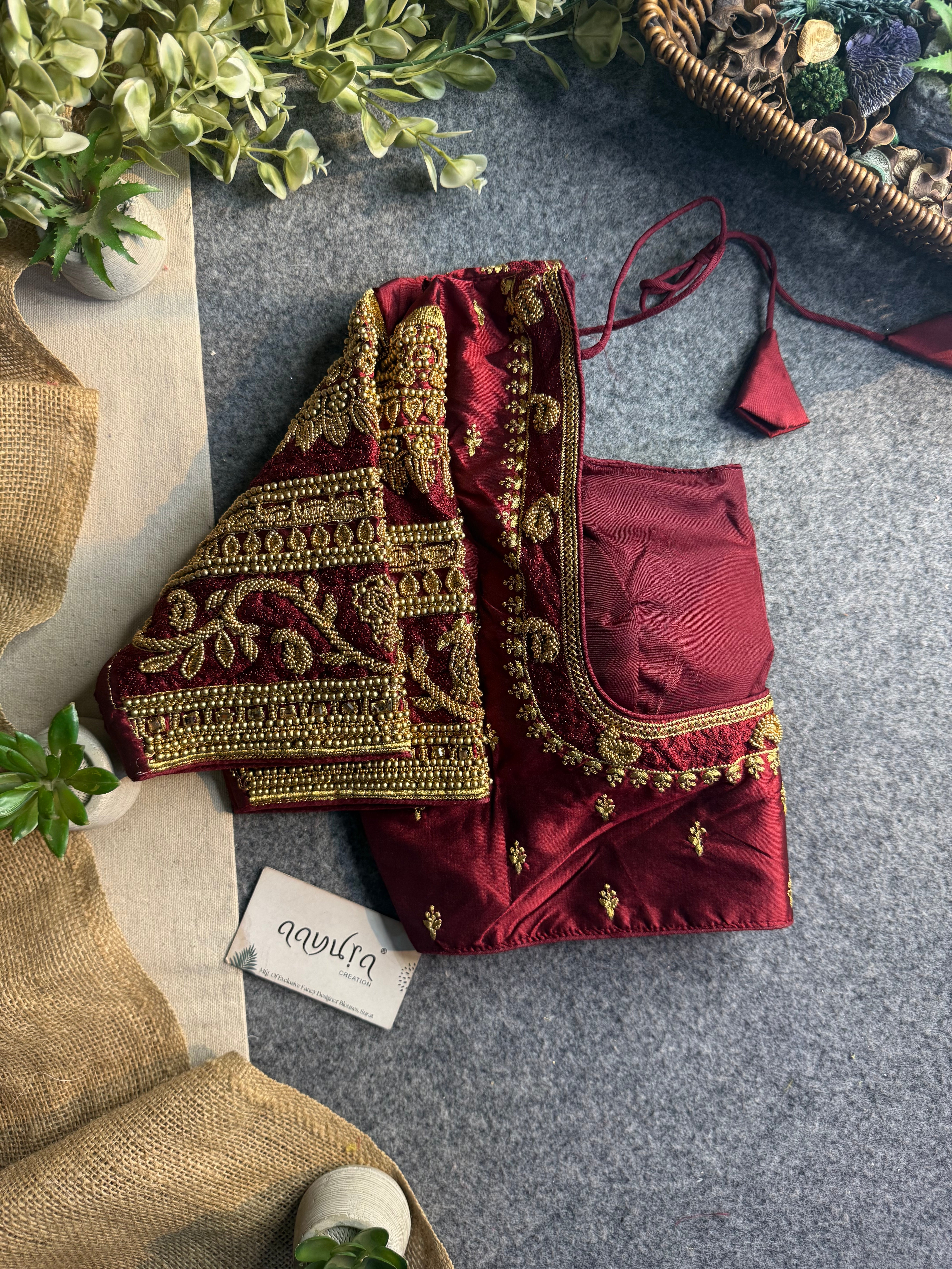 Rajwada Aari Jari Silk Blouse