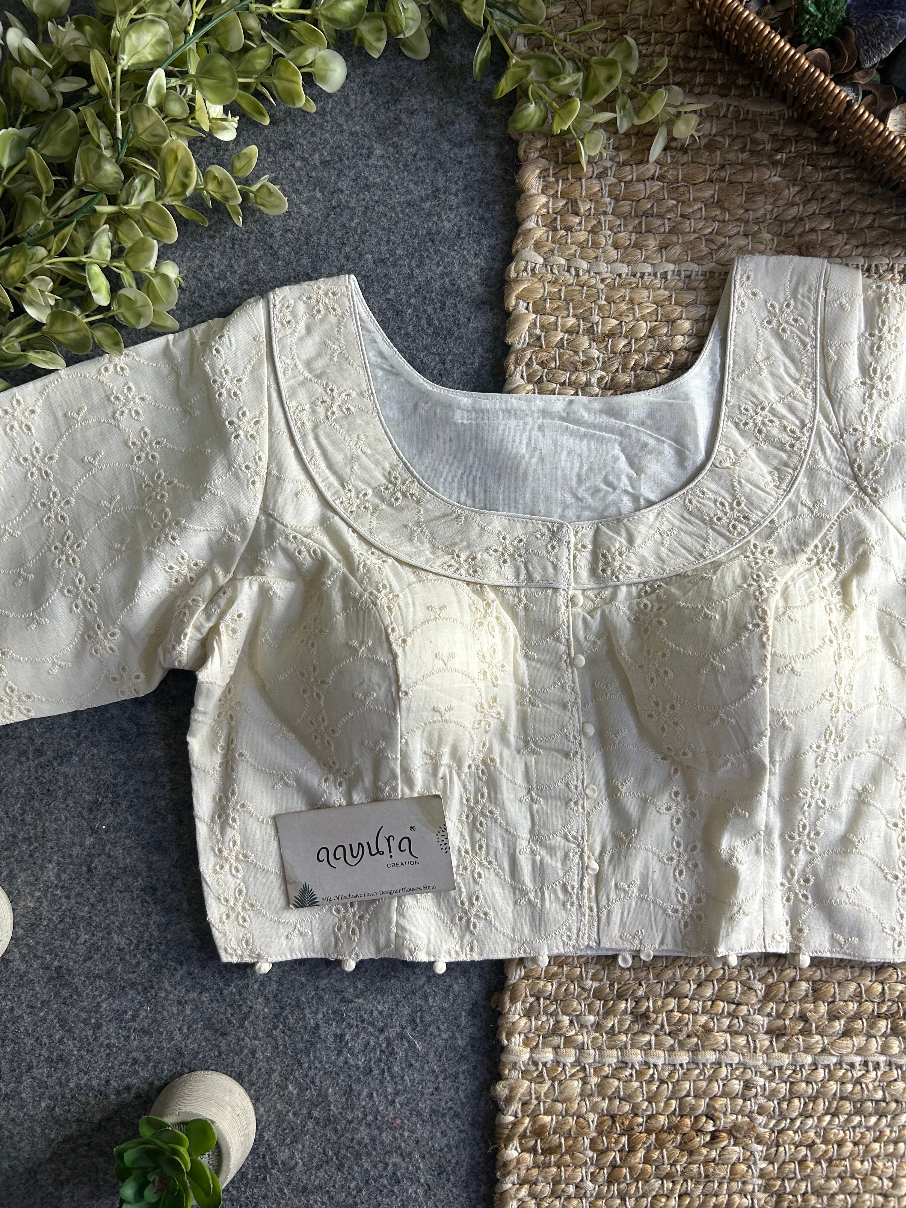 Designer Hakoba Cotton Everyday Blouse