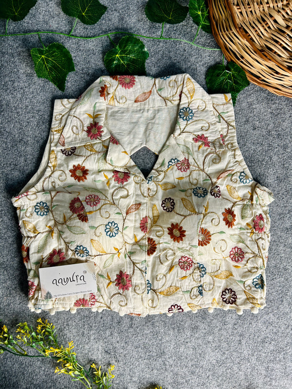 Khadi Stretchable Blouse