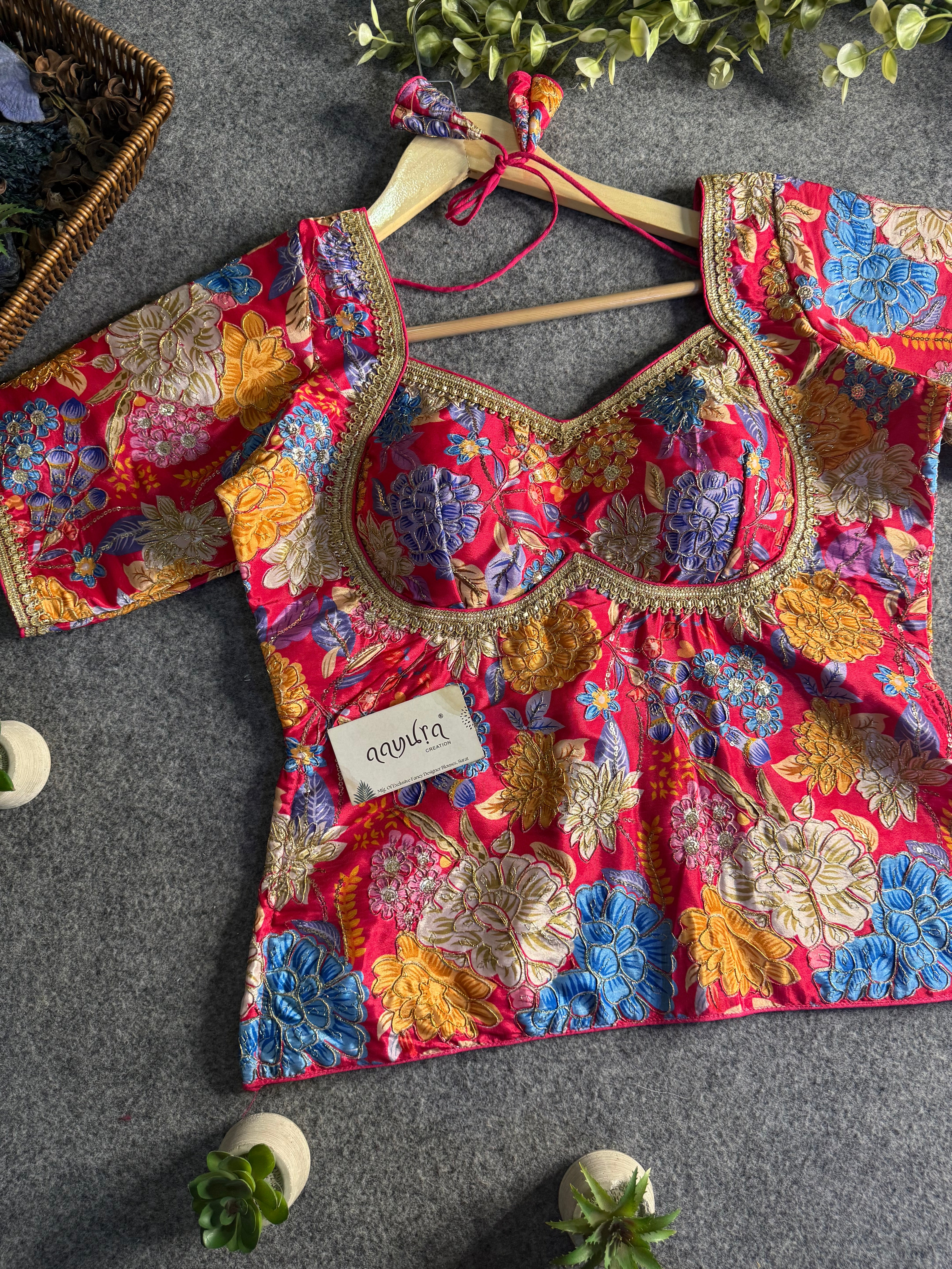 Riva Crepe Silk Peplum Blouse