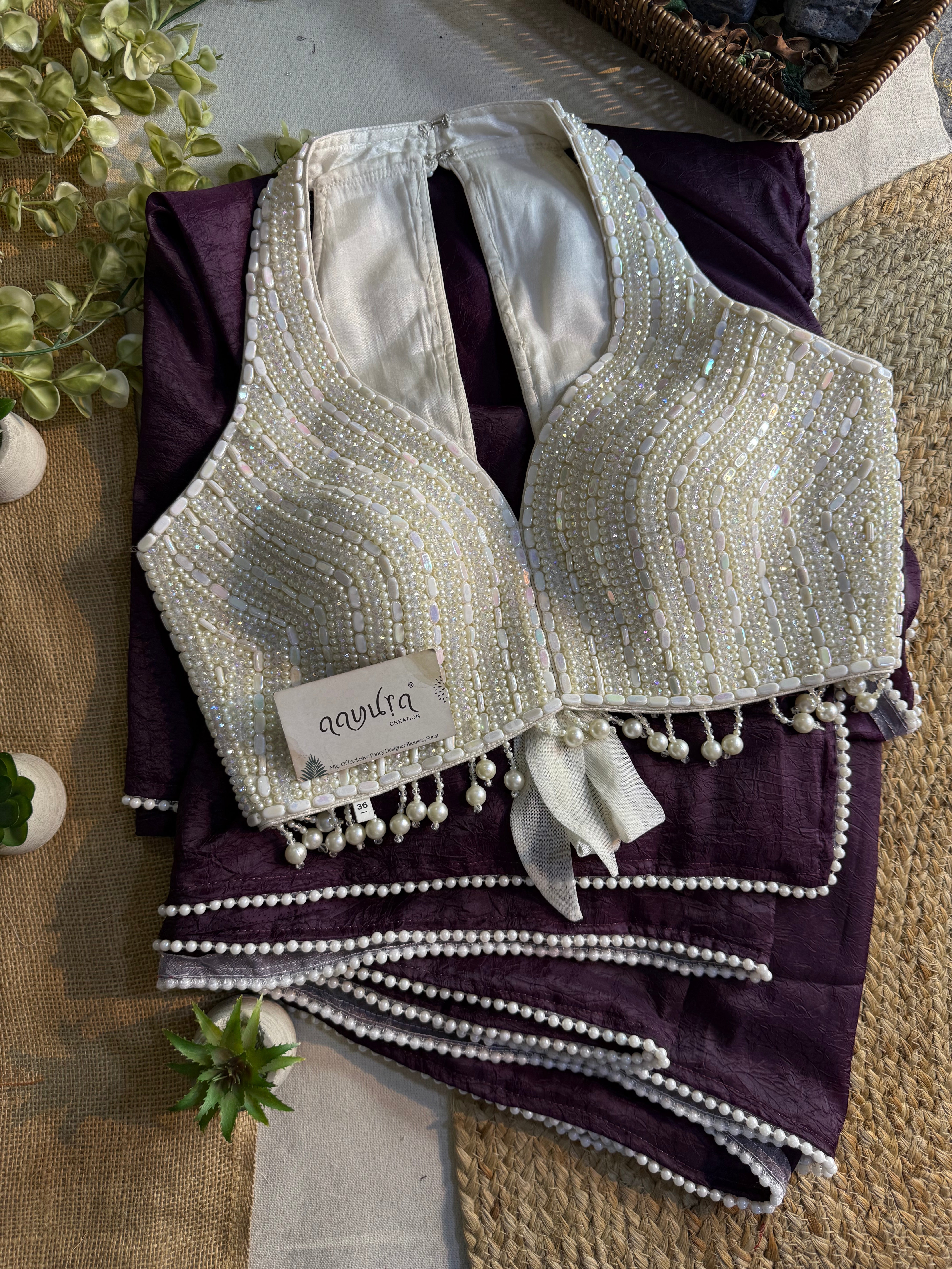 Lavish Pearl Saree Set