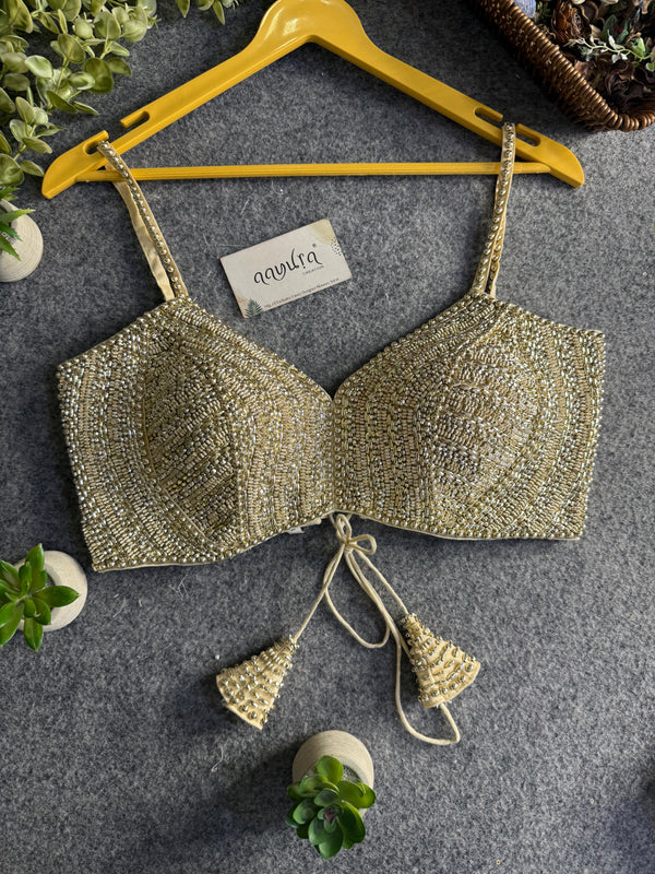 Royal Pearl Strap Blouse