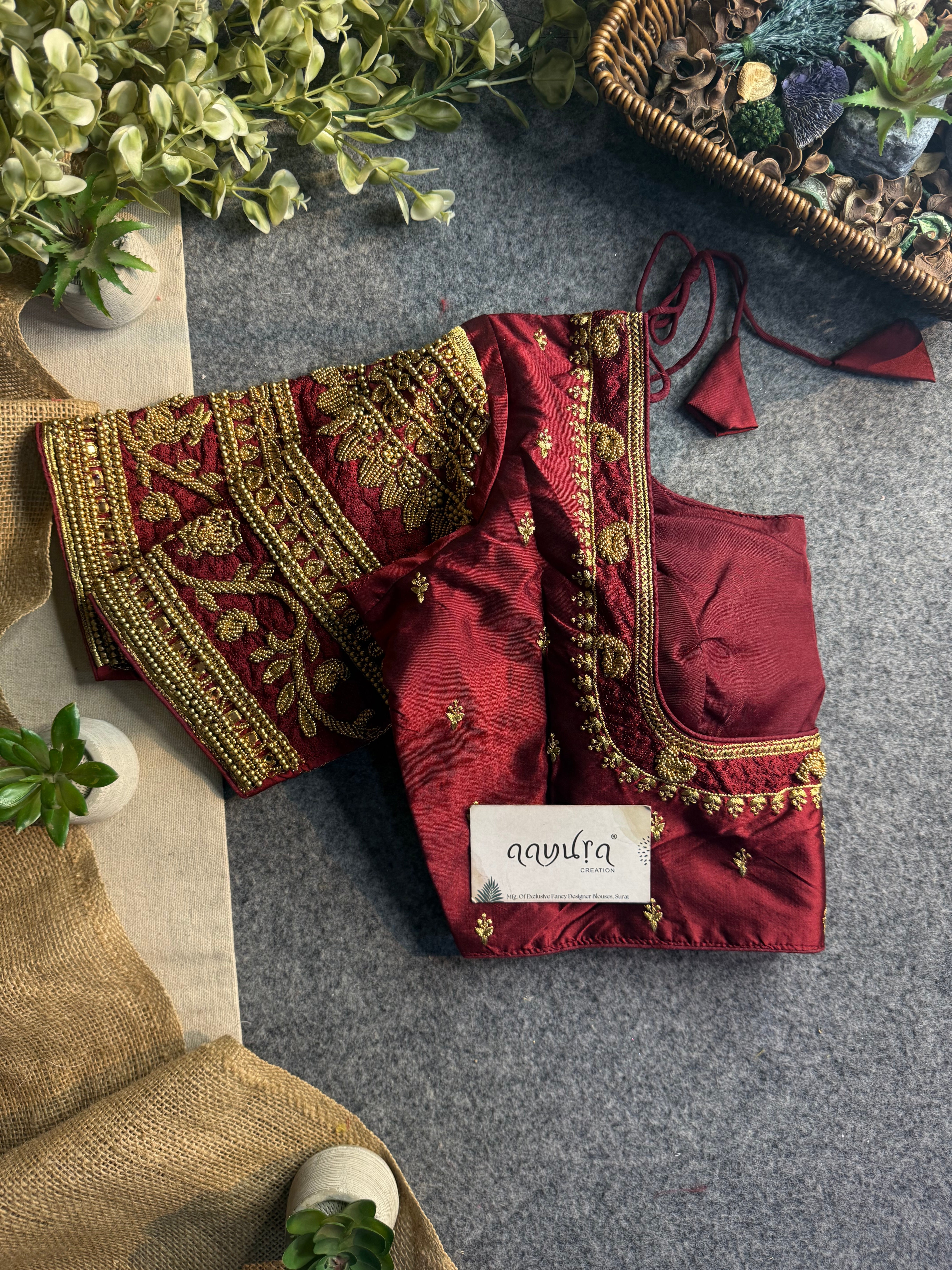 Rajwada Aari Jari Silk Blouse