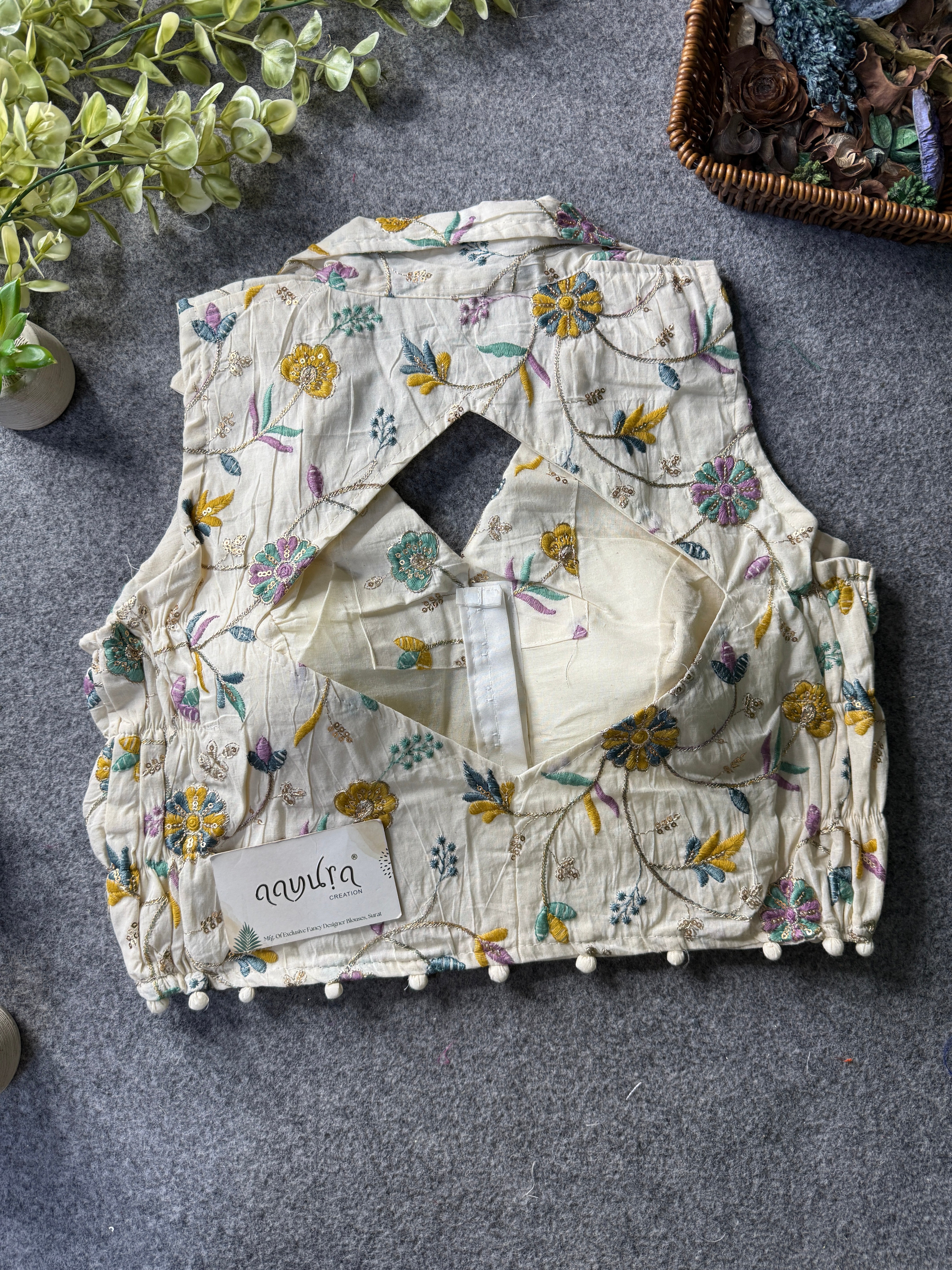 Khadi Stretchable Blouse