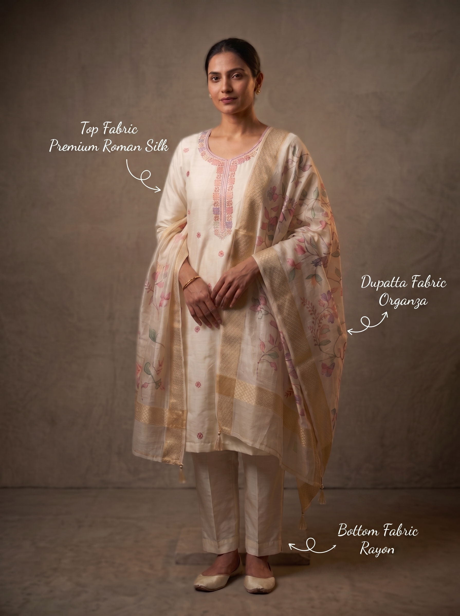 Heritage Roman Unstitched Silk Suit