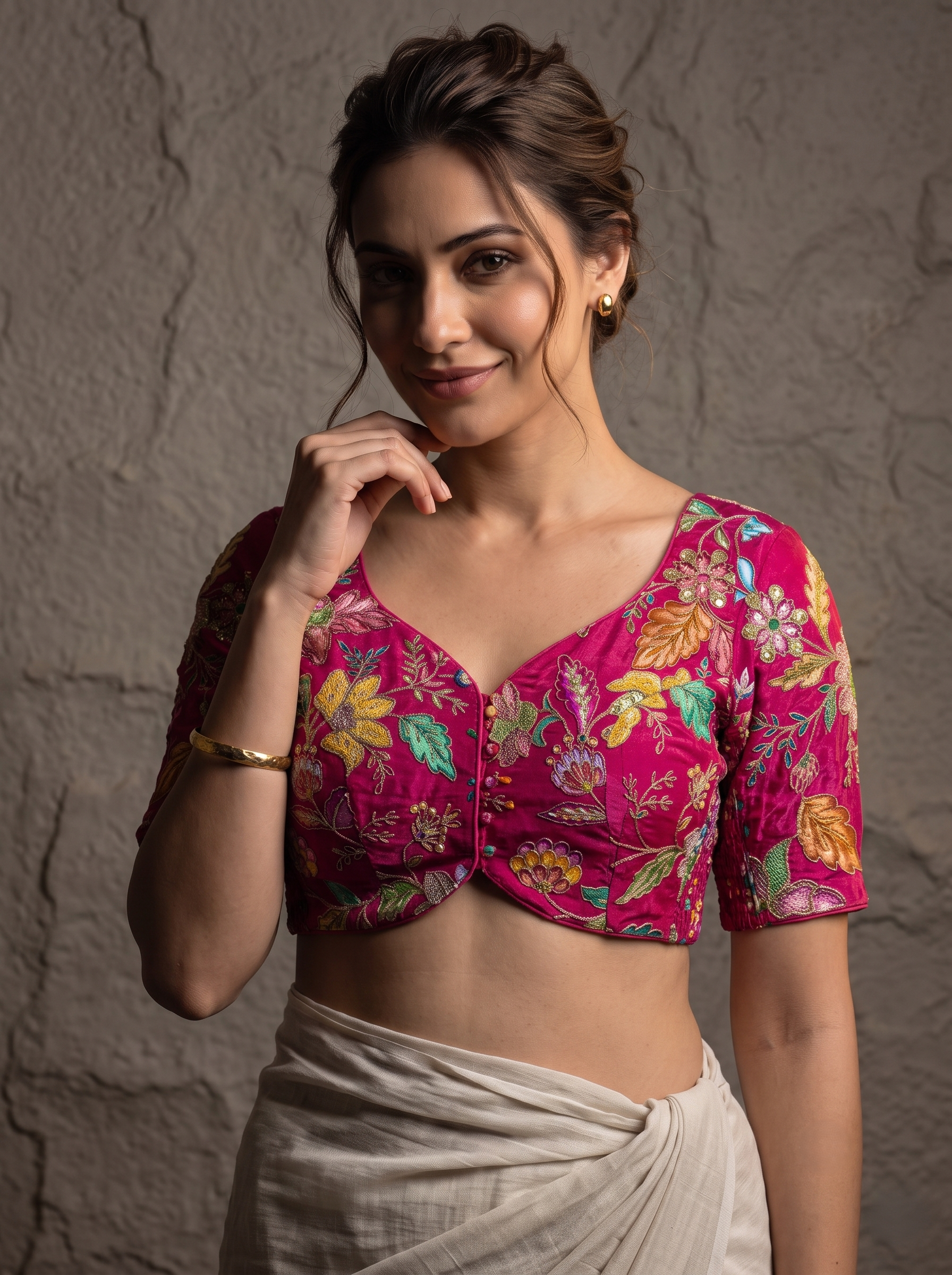 Priyanka Crepe Stretchable Blouse