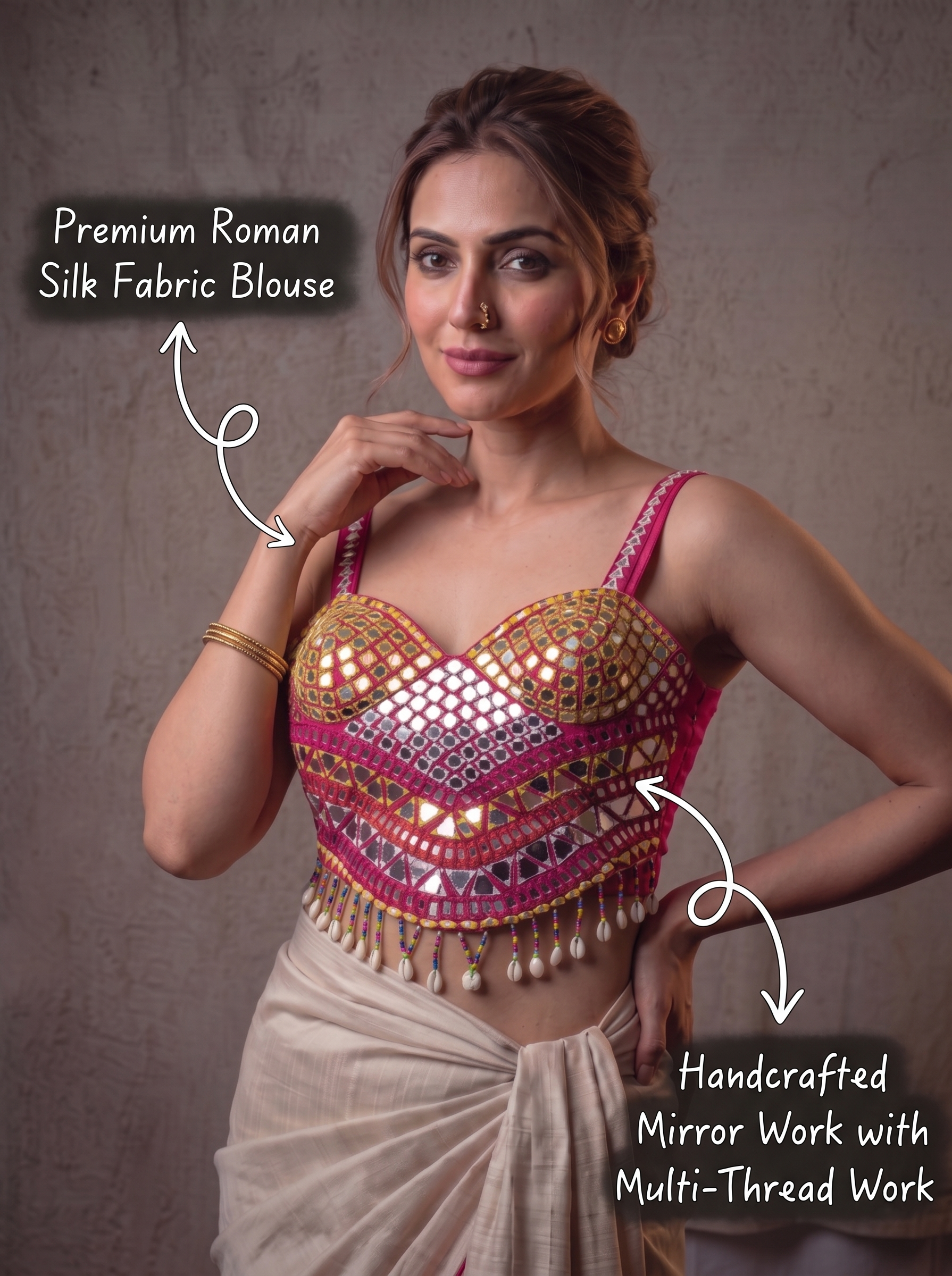 Shanaya Mirrorwork Shell Blouse