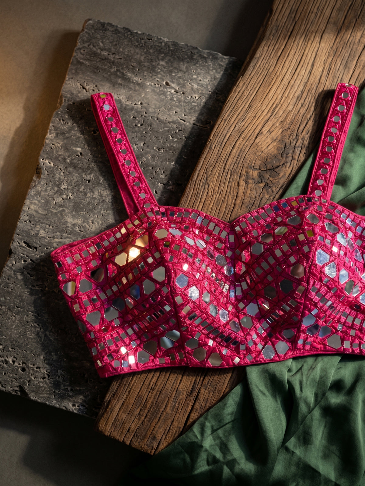 Zahira Mirror Work Blouse