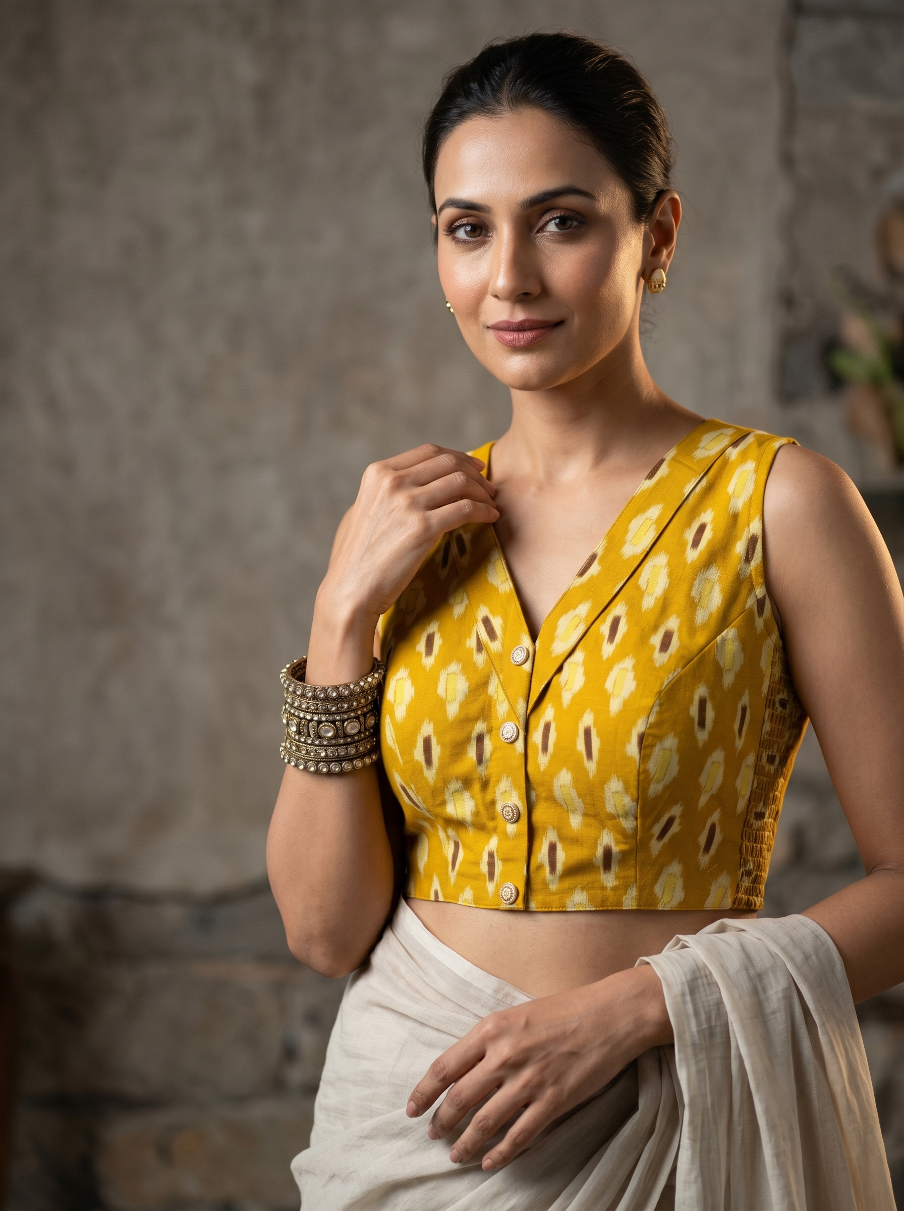Soft Stretch Premium Cotton Blouse