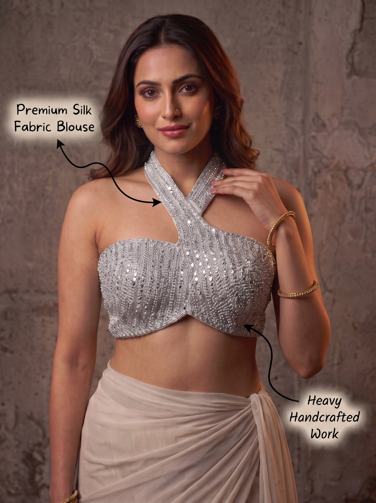 Royale Elegance Handcrafted Blouse