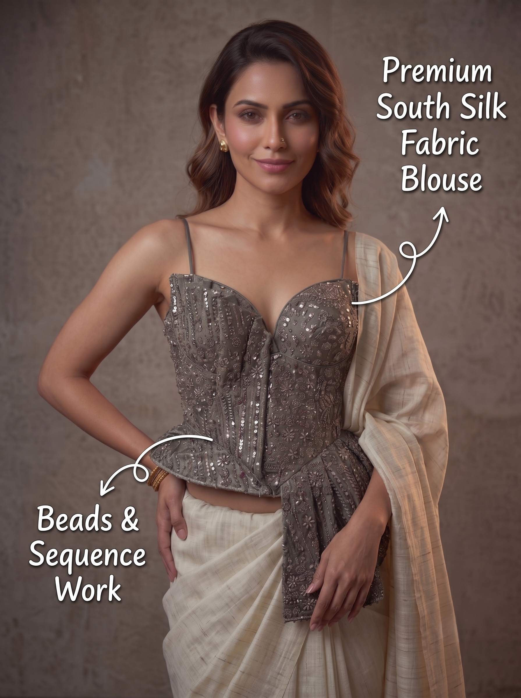 Sereia Bead Work Blouse