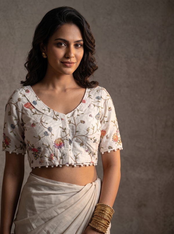 Cotton Coller Blouse