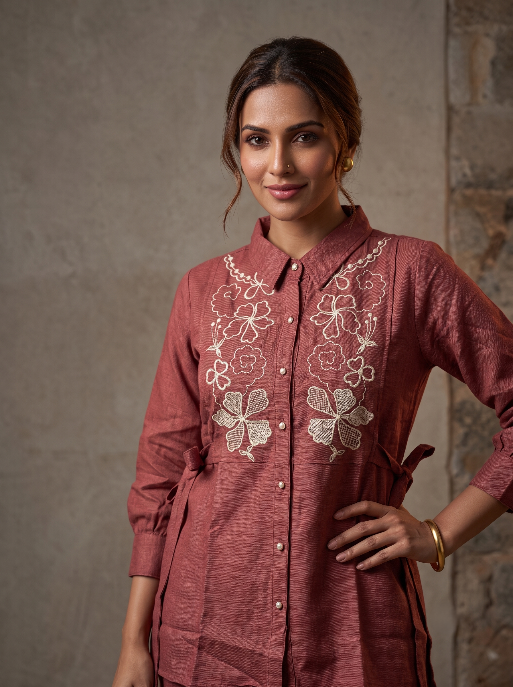 Aurelia Twill Dress Set
