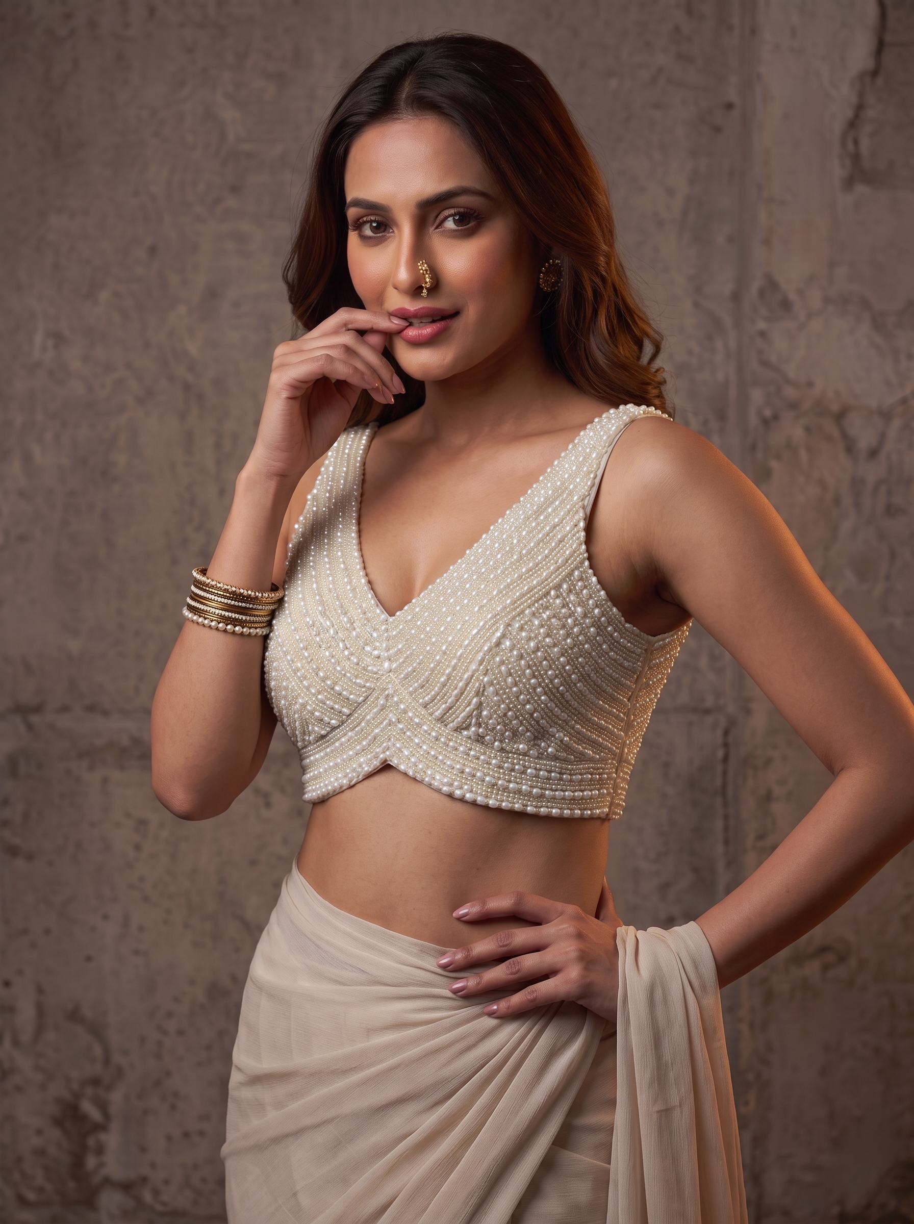 Aishwarya Pearl Royale Blouse