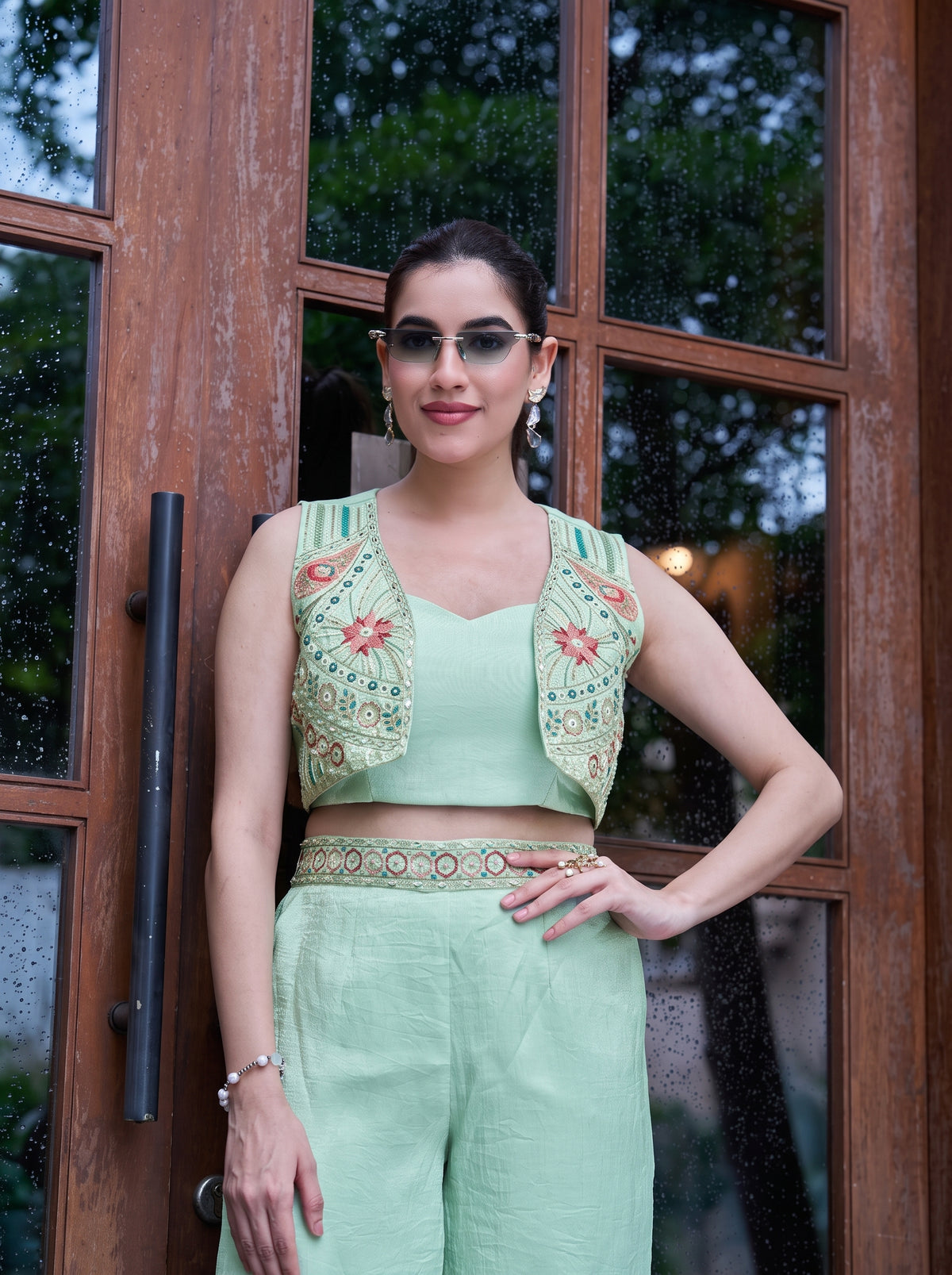 Meher Marble Fabric Dress Set