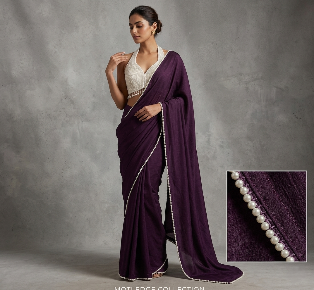 Lavish Pearl Saree Set