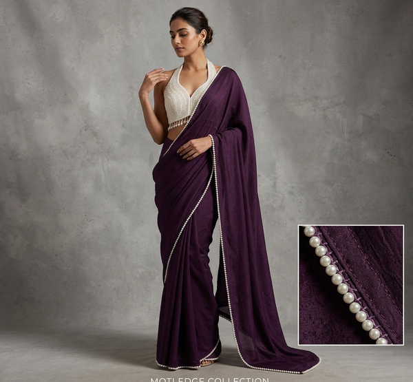 Lavish Pearl Saree Set