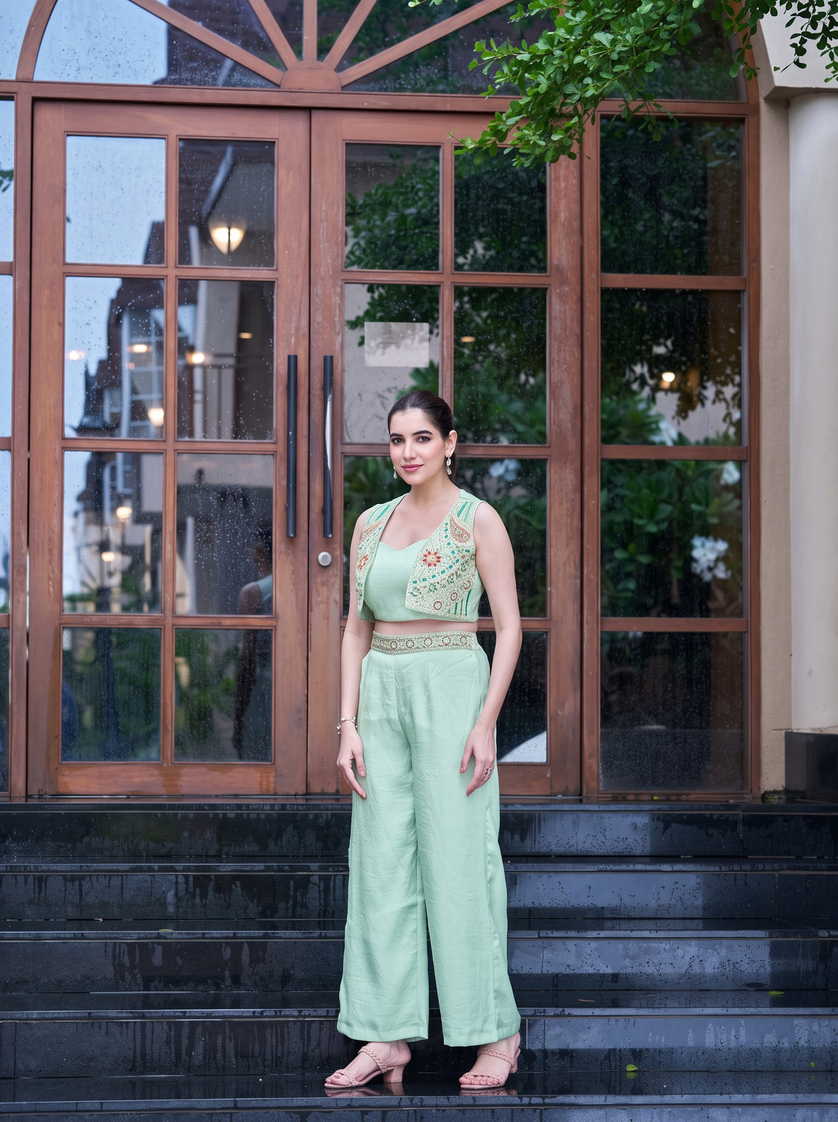 Meher Marble Fabric Dress Set