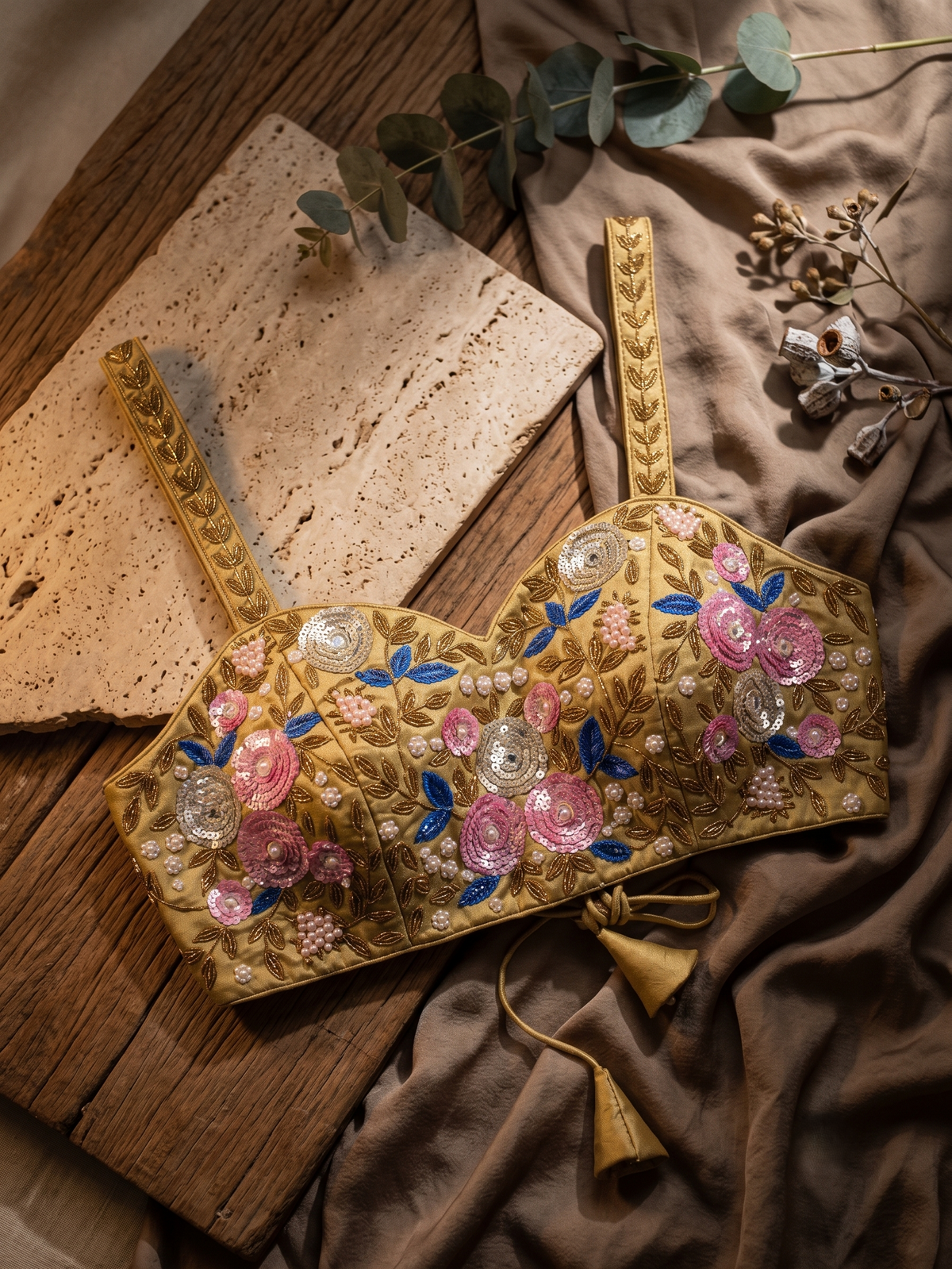 Glam Strap Designer Blouse