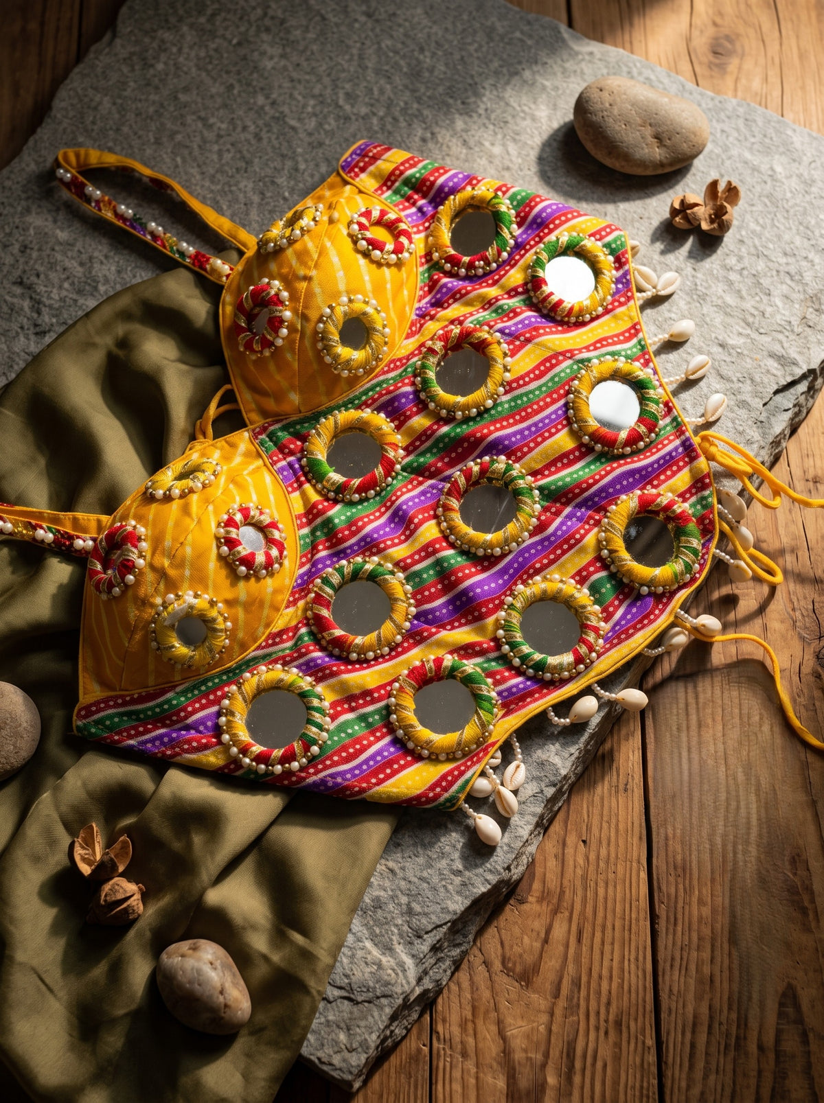 Rajnandini Mirror Shell Blouse