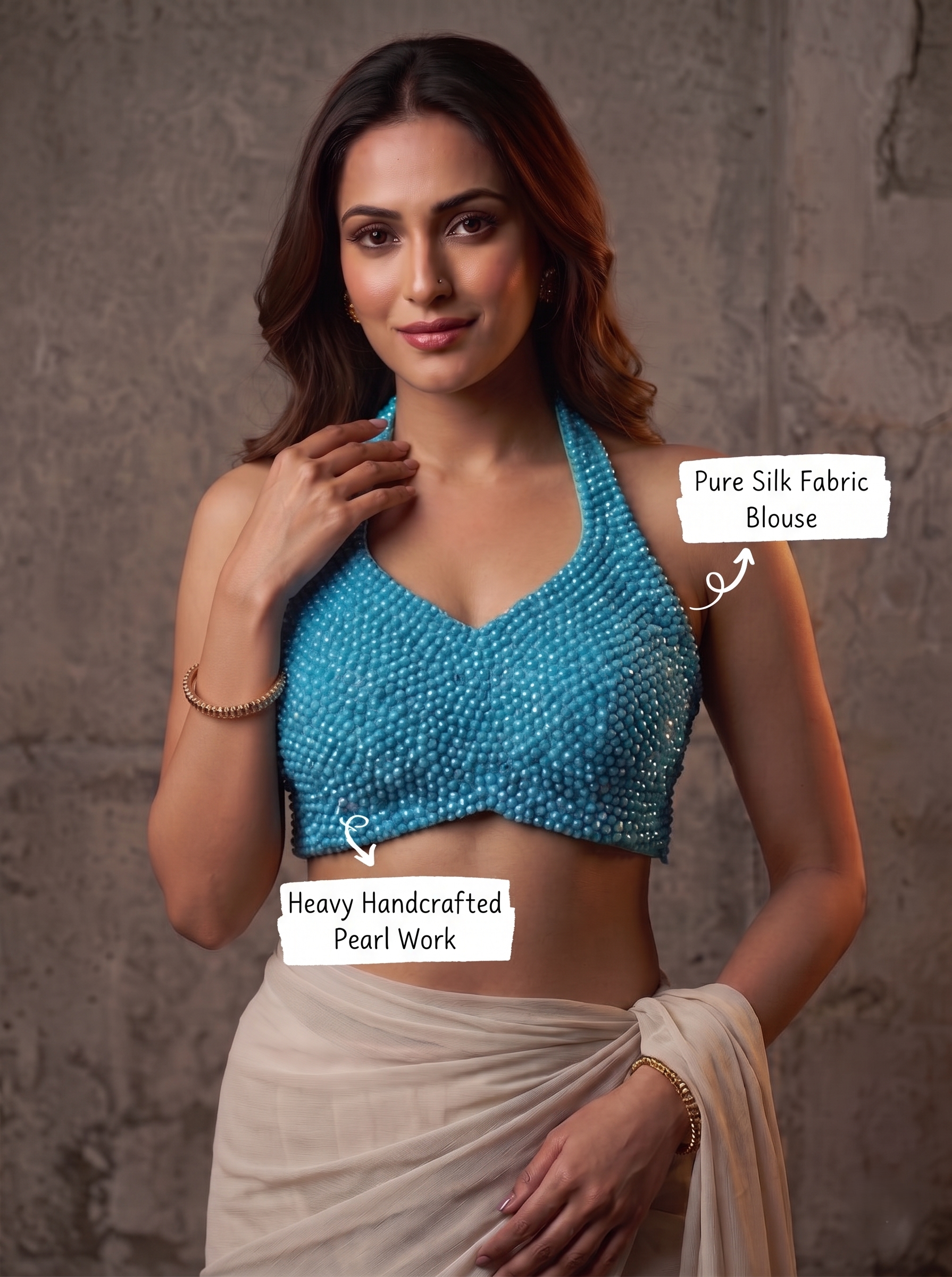 Navya Designer Halter Blouse