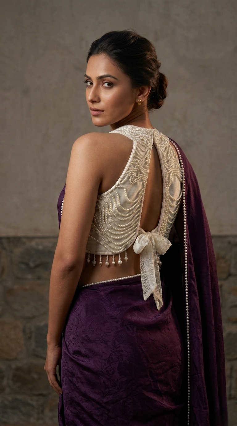 Lavish Pearl Saree Set