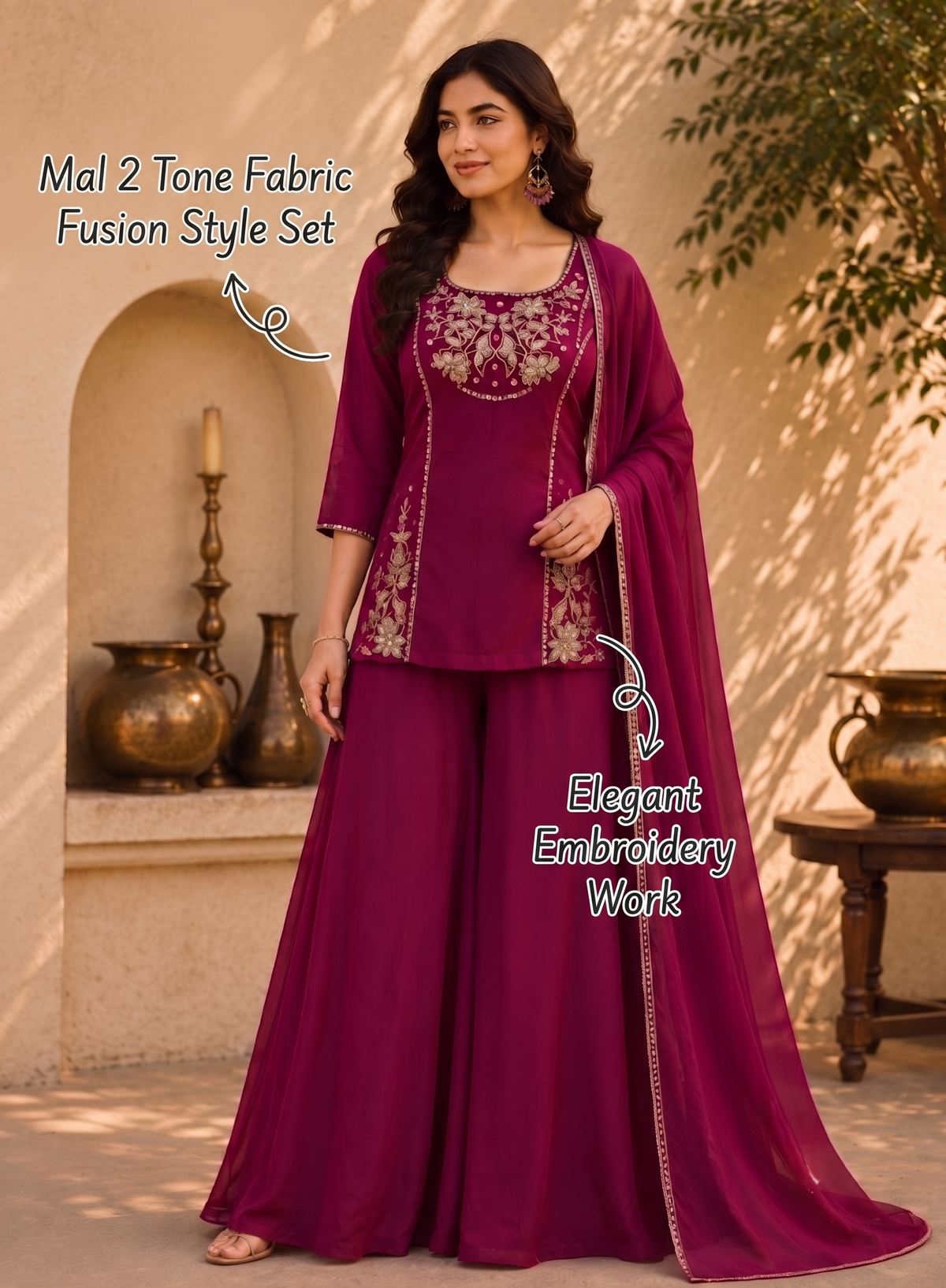 Ruhani Mal 2 Tone Designer Set