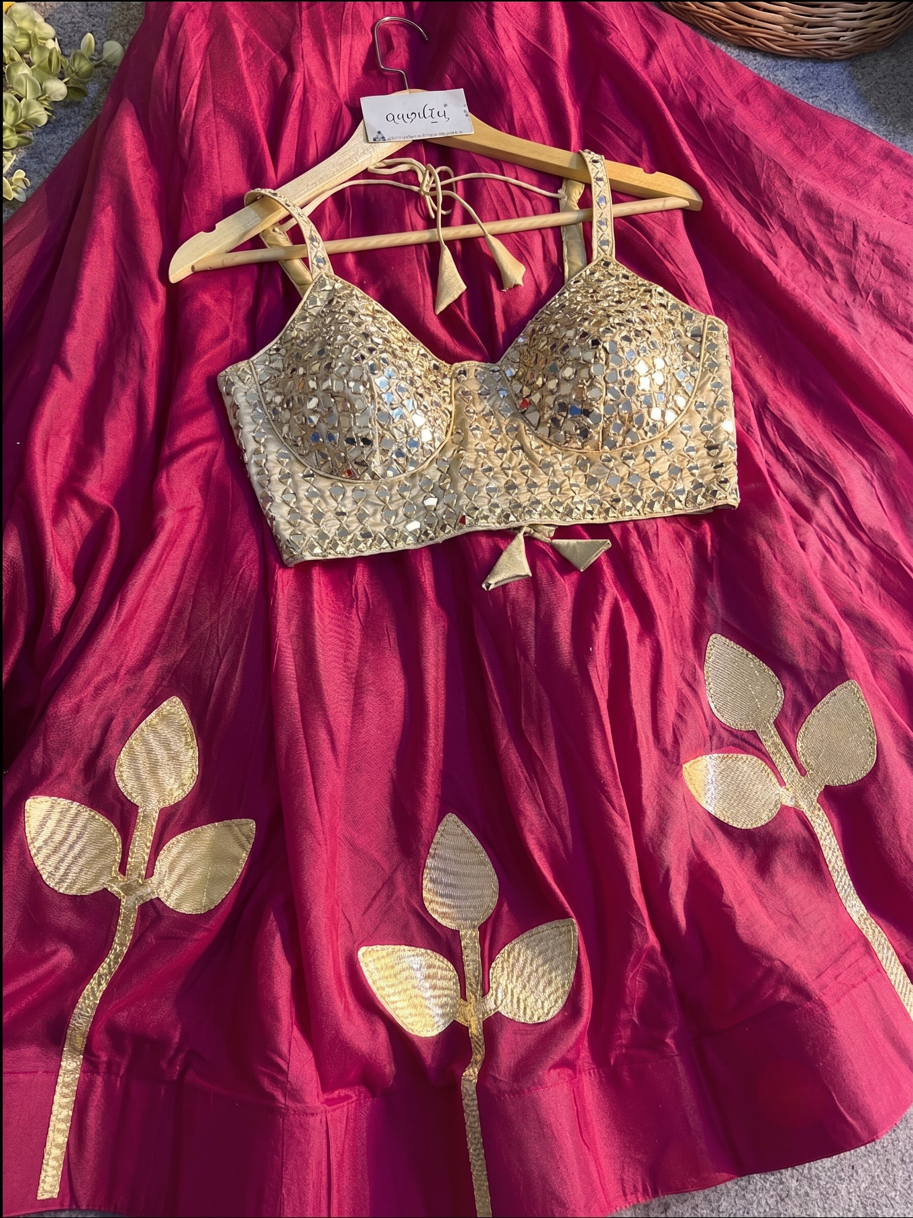 Neha Festive Mirror Work Lehenga