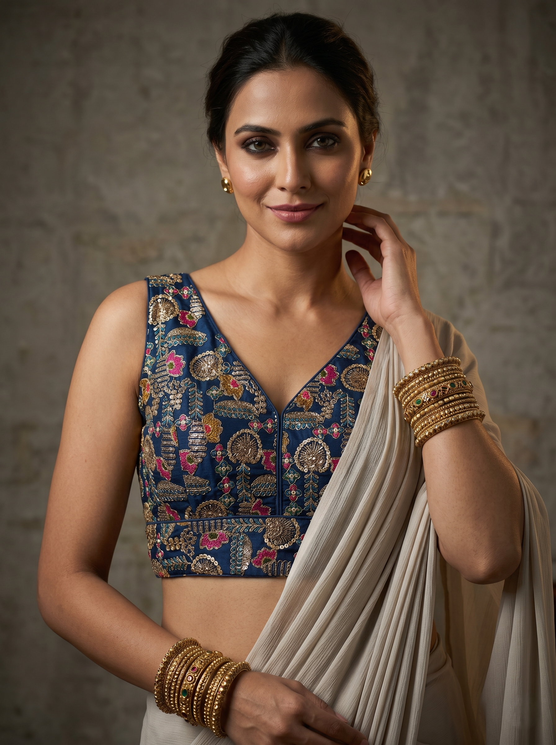 Embroidered Work Blouse