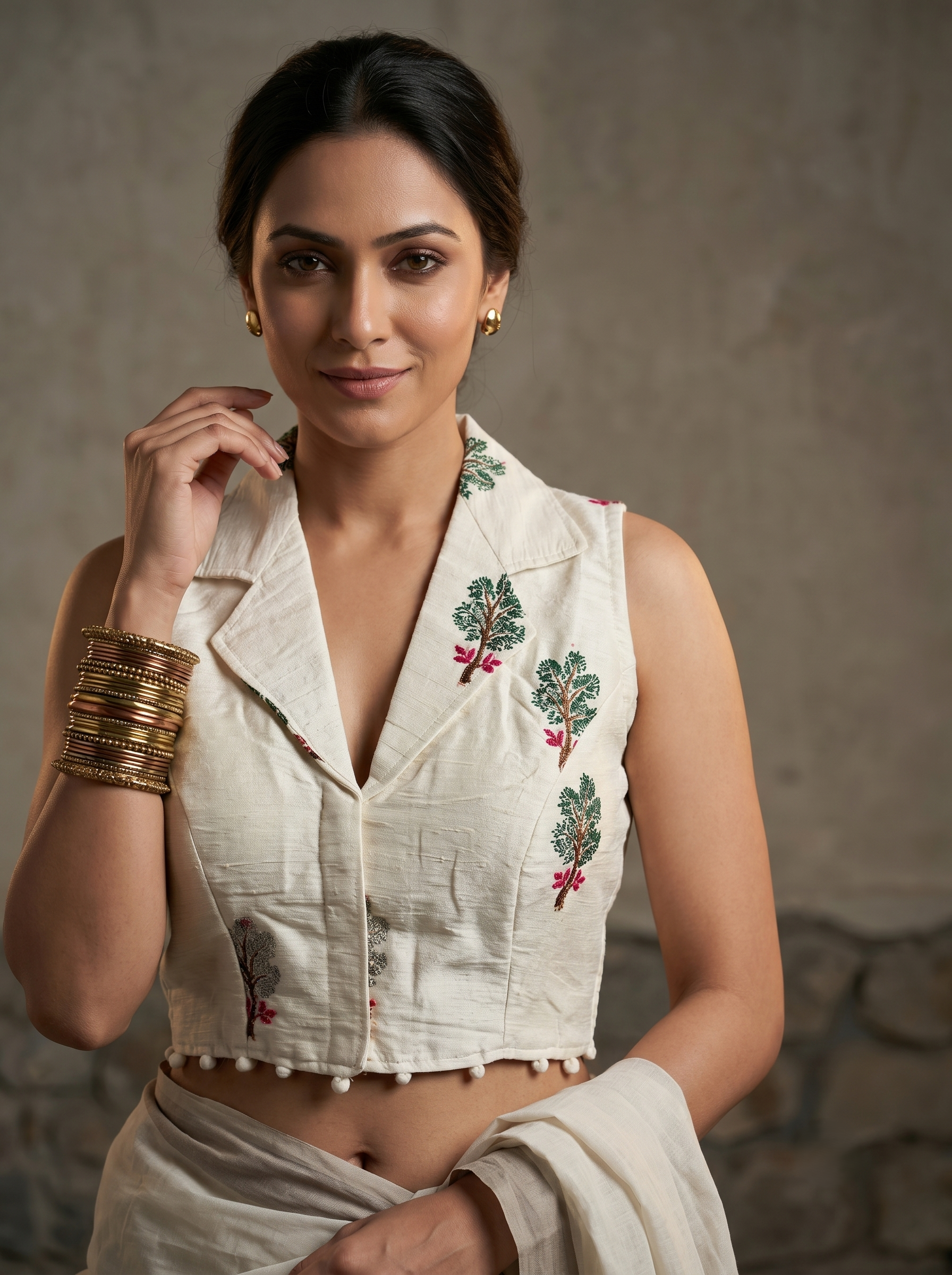 FlexiFit Cotton Designer Blouse