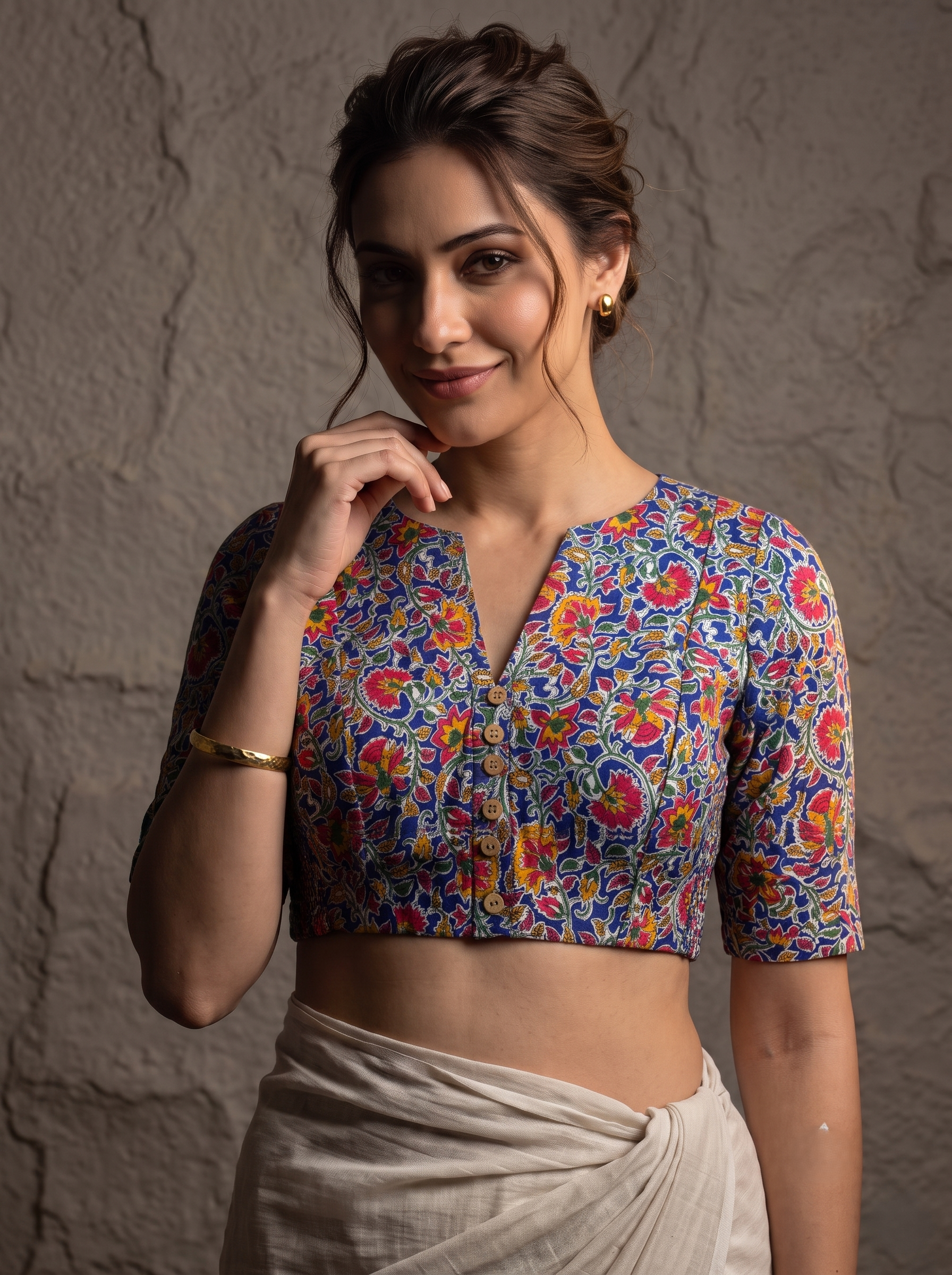 Comfort Fit Cotton Blouse