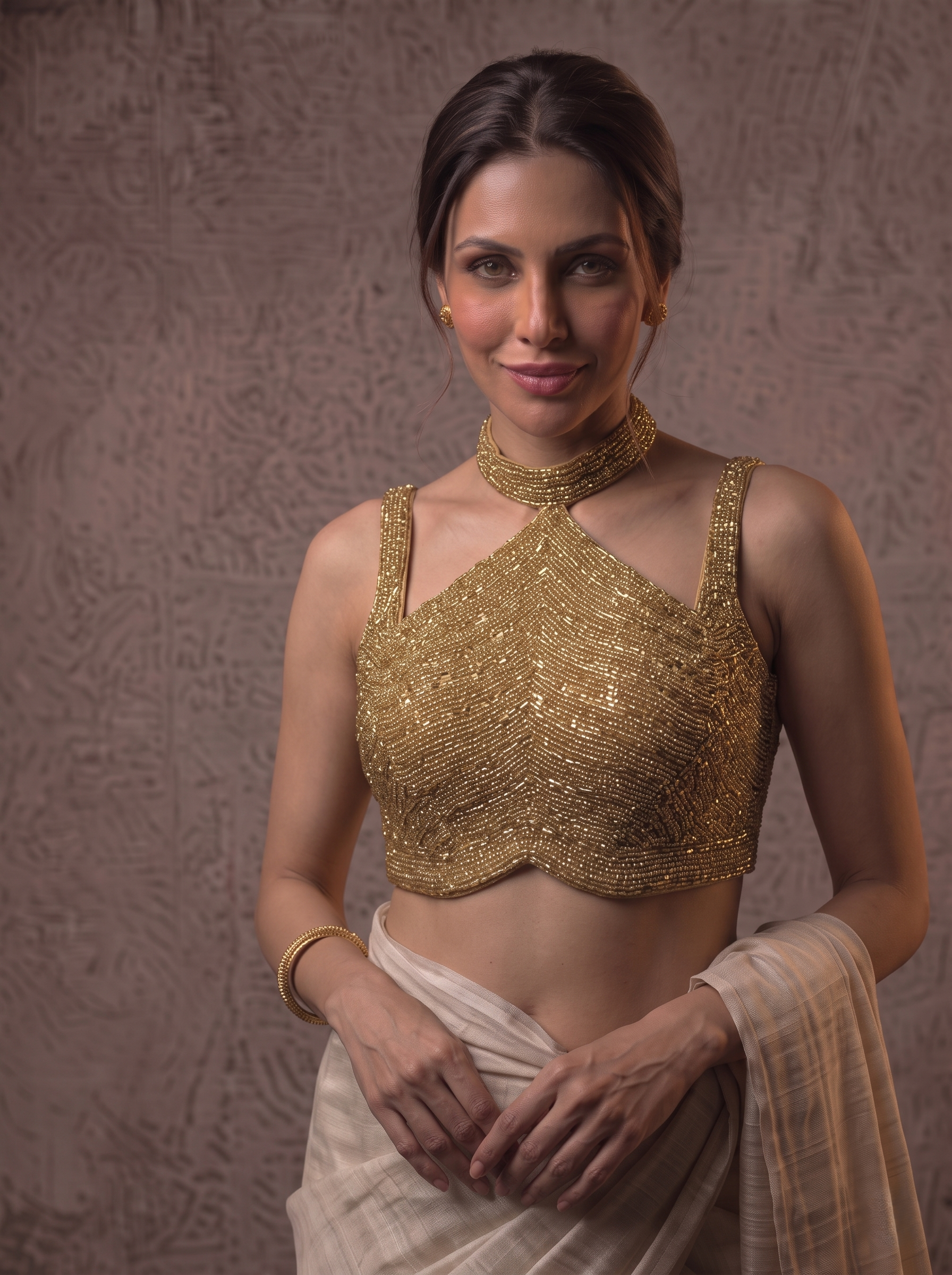Zariya Luxe Silk Handcrafted Blouse