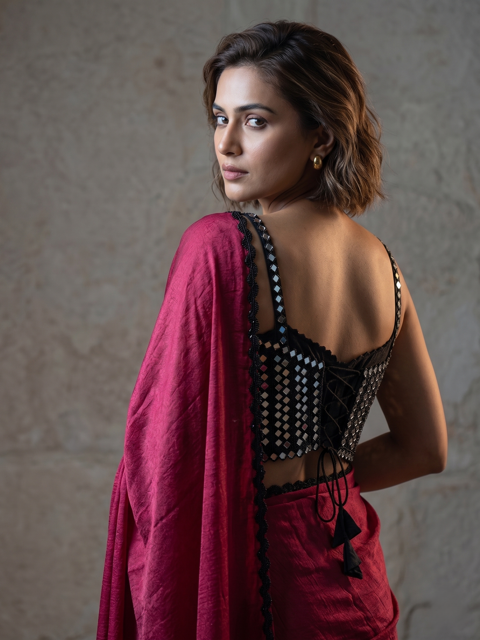 Aayna Handcrafted Saree Set