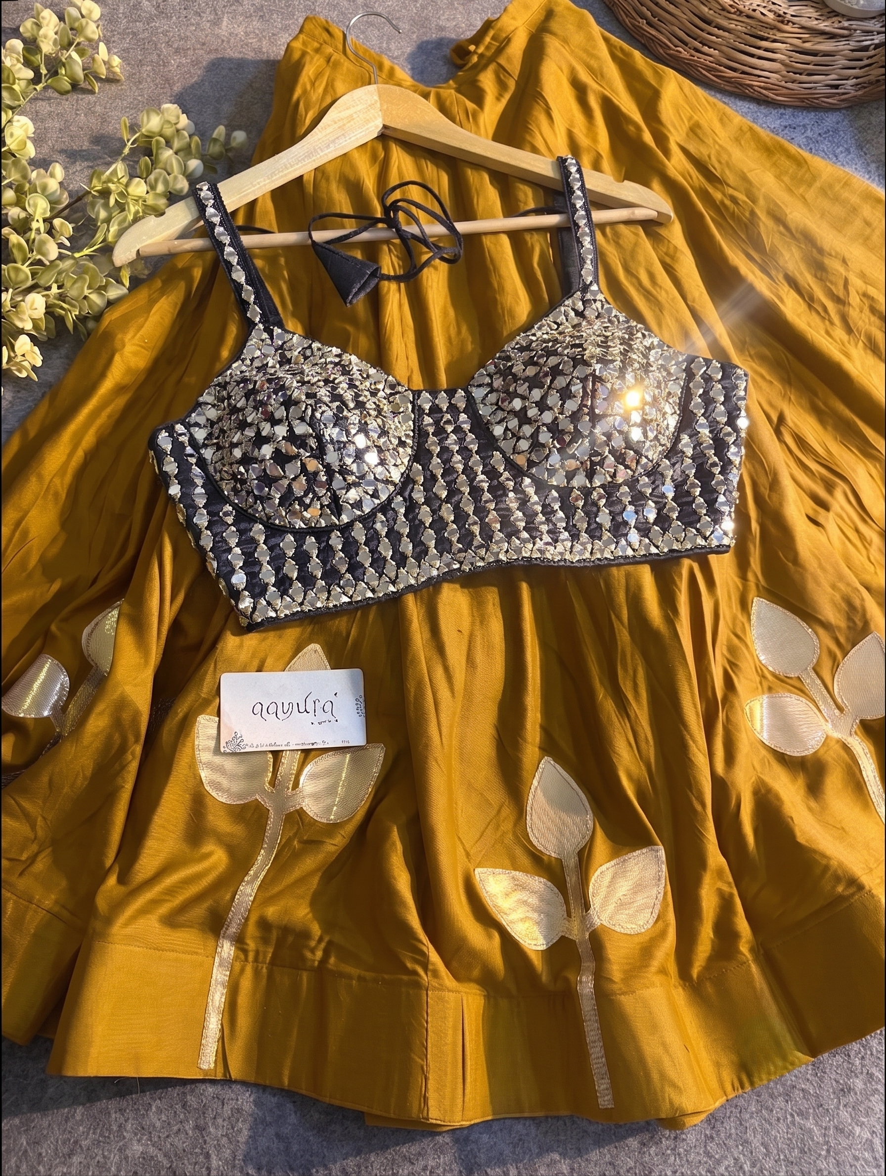 Neha Festive Mirror Work Lehenga