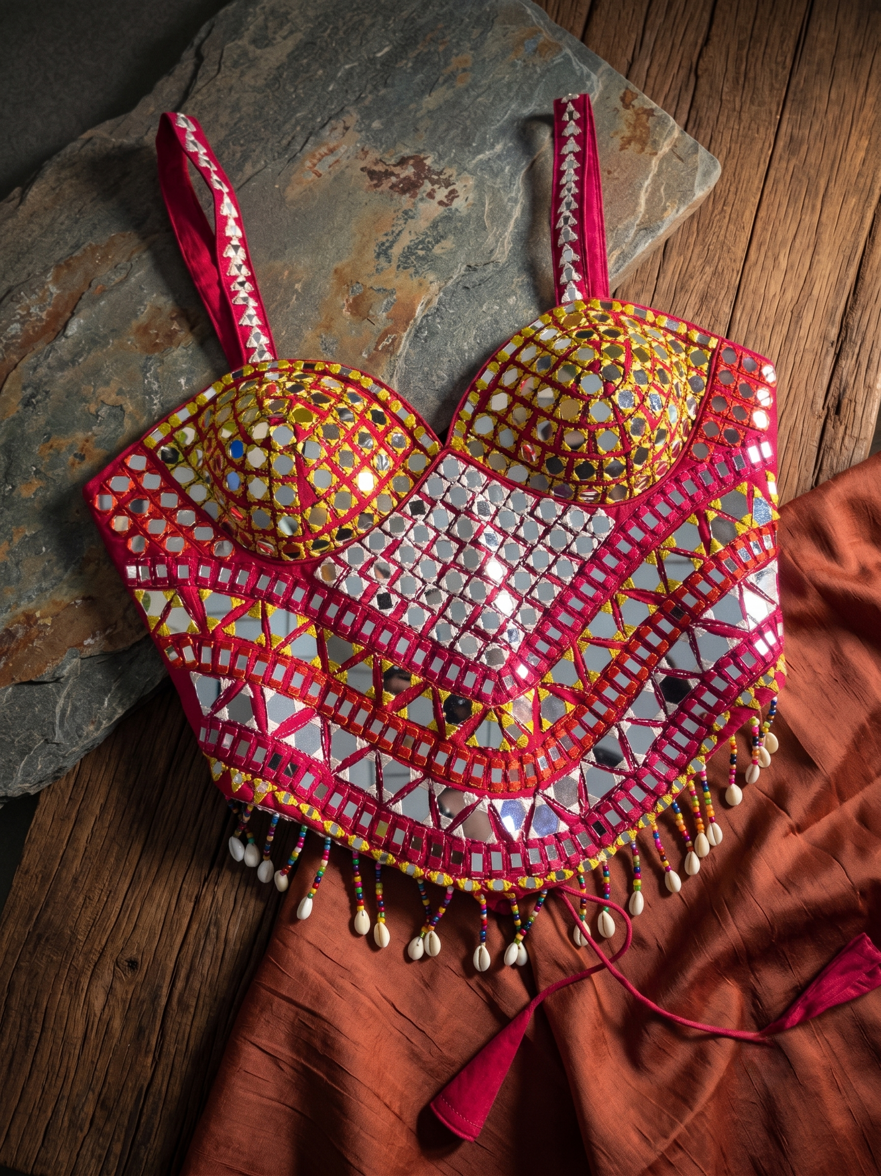 Shanaya Mirrorwork Shell Blouse