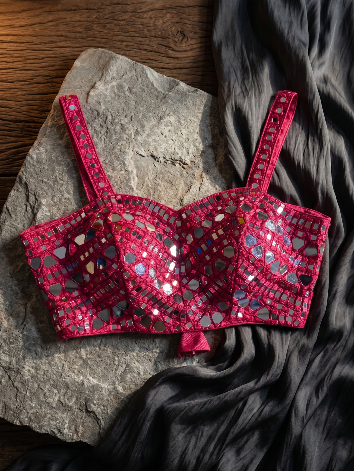 Zahira Mirror Work Blouse