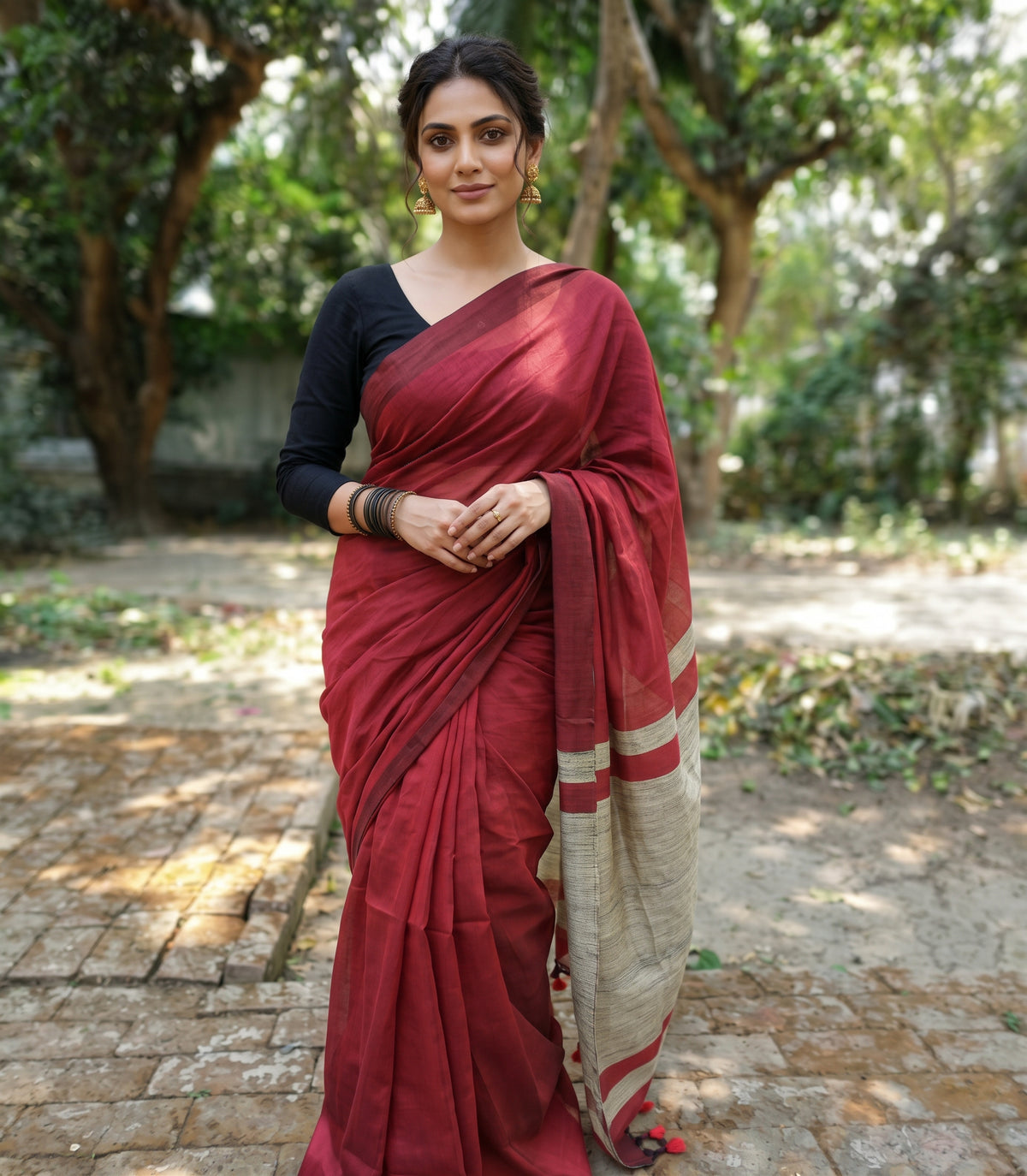 Sitara D Linen Saree