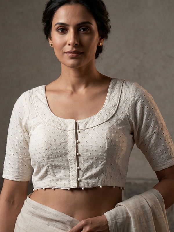 Designer Hakoba Cotton Everyday Blouse