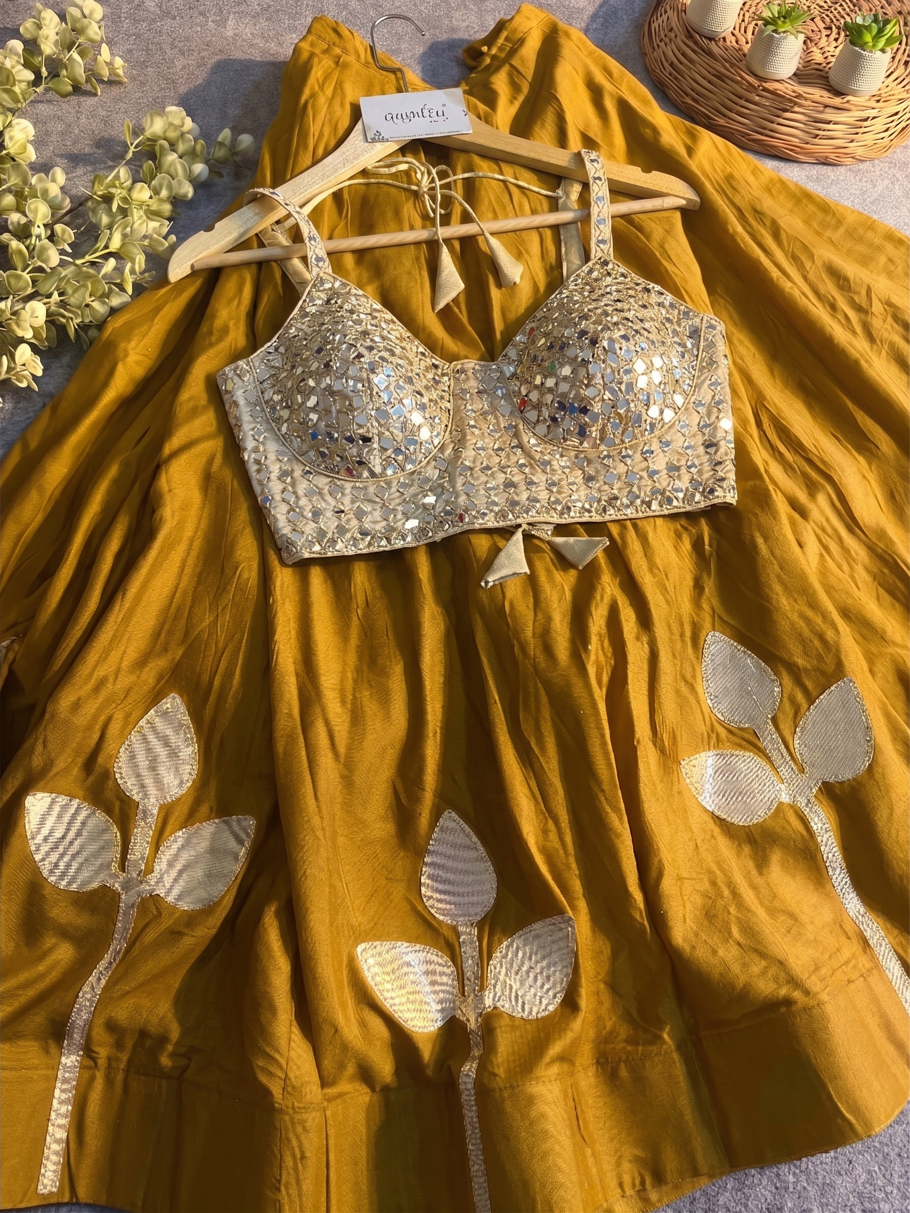 Neha Festive Mirror Work Lehenga