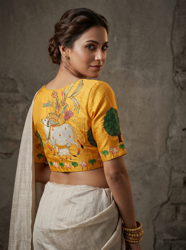 Cow Print Blouse