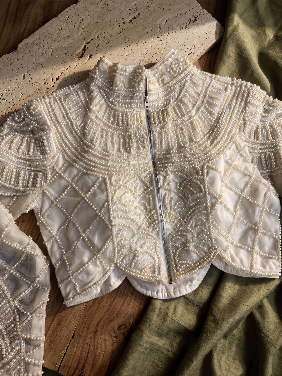 Moti Royale Net Full Sleeves Blouse
