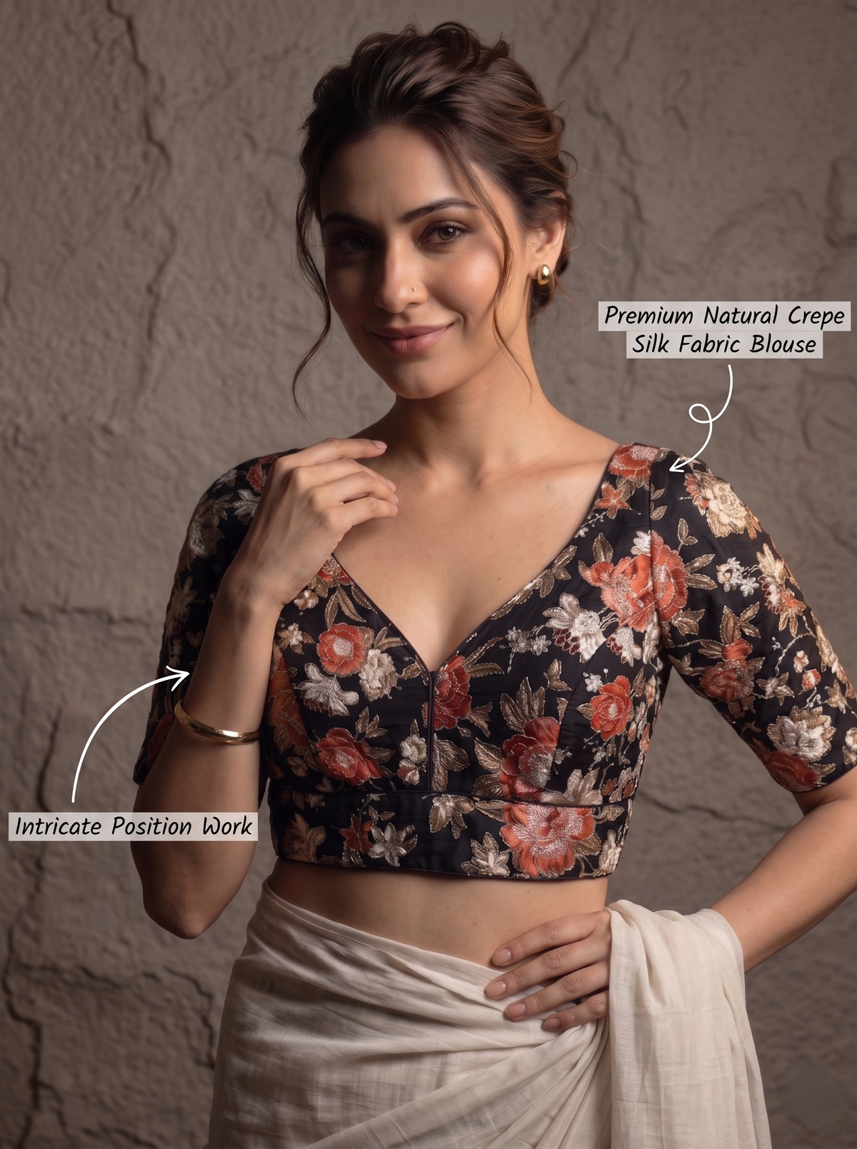 Ishani Crepe Silk Blouse