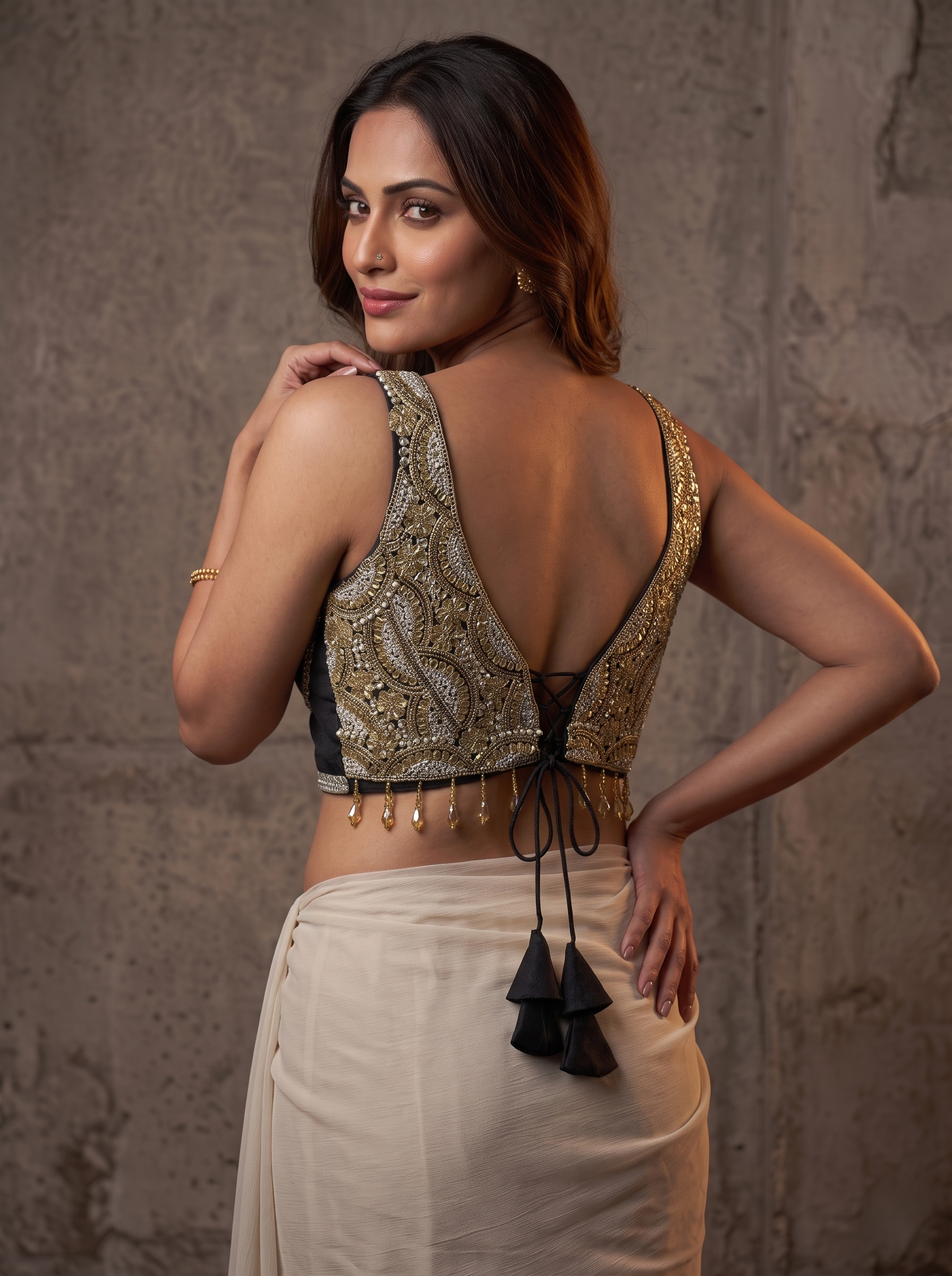 Aradhya Back-Open Designer Blouse