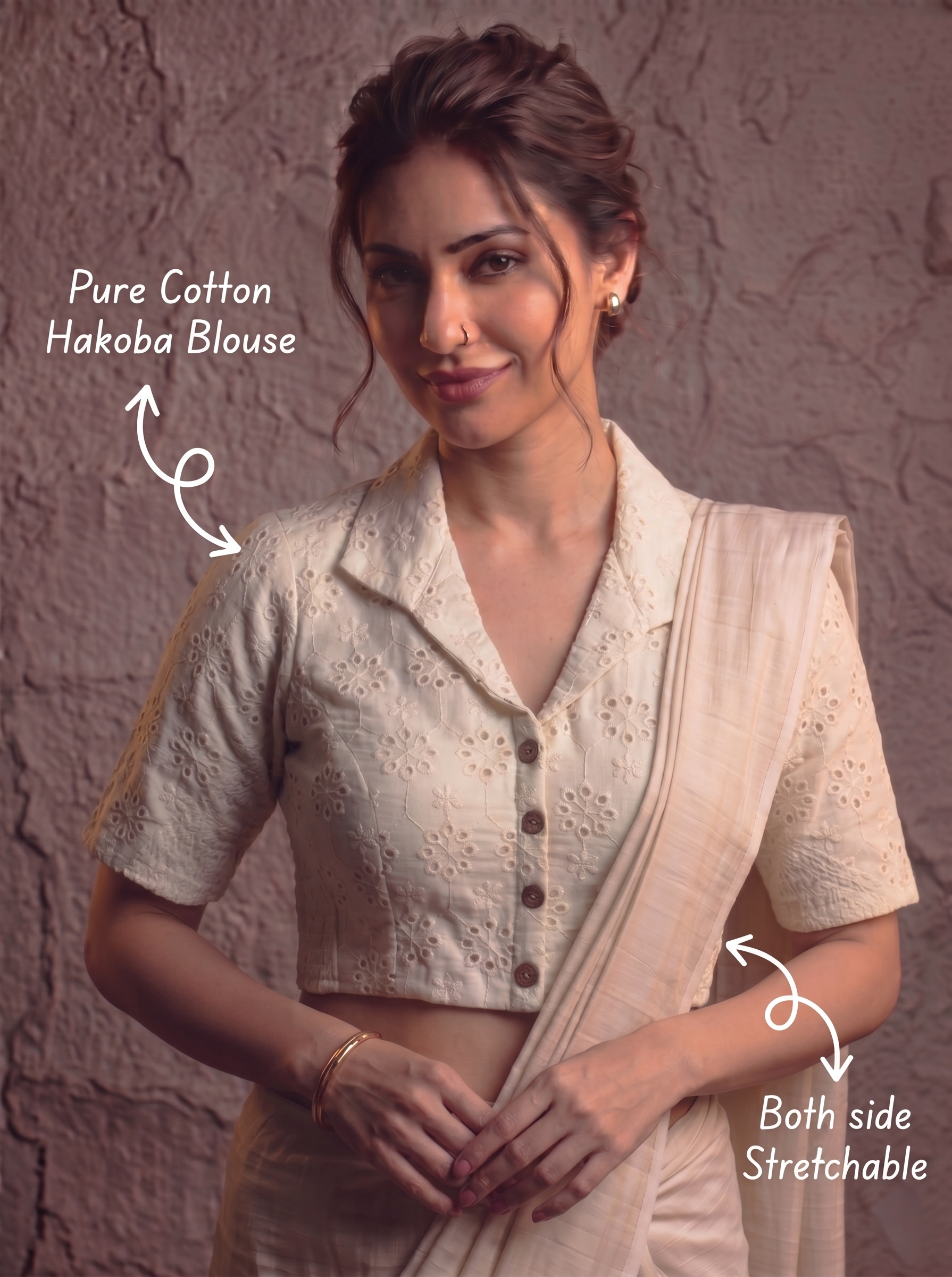 Ebony Grace Hakoba Designer Blouse