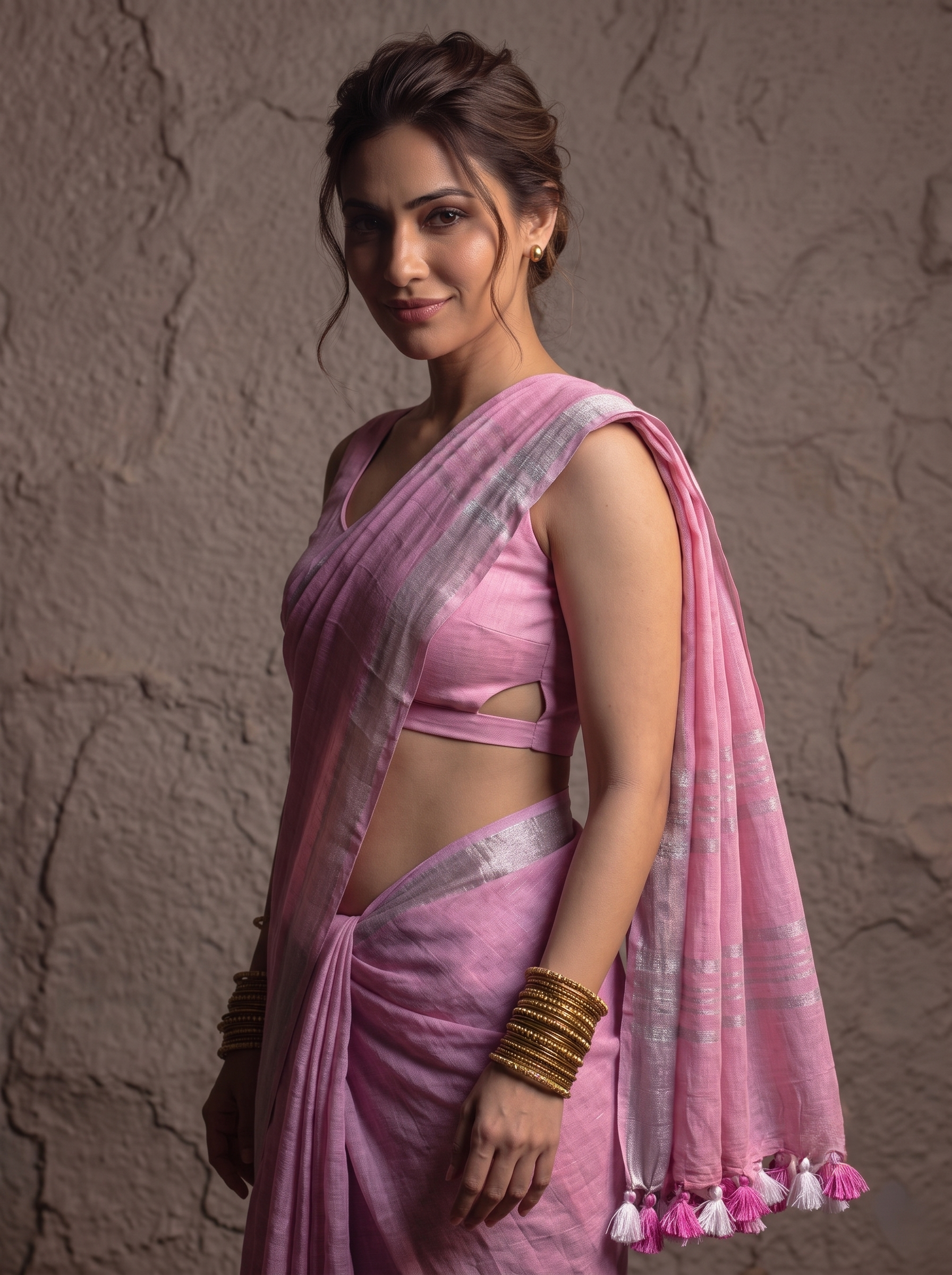 D-Linen Cotton Saree