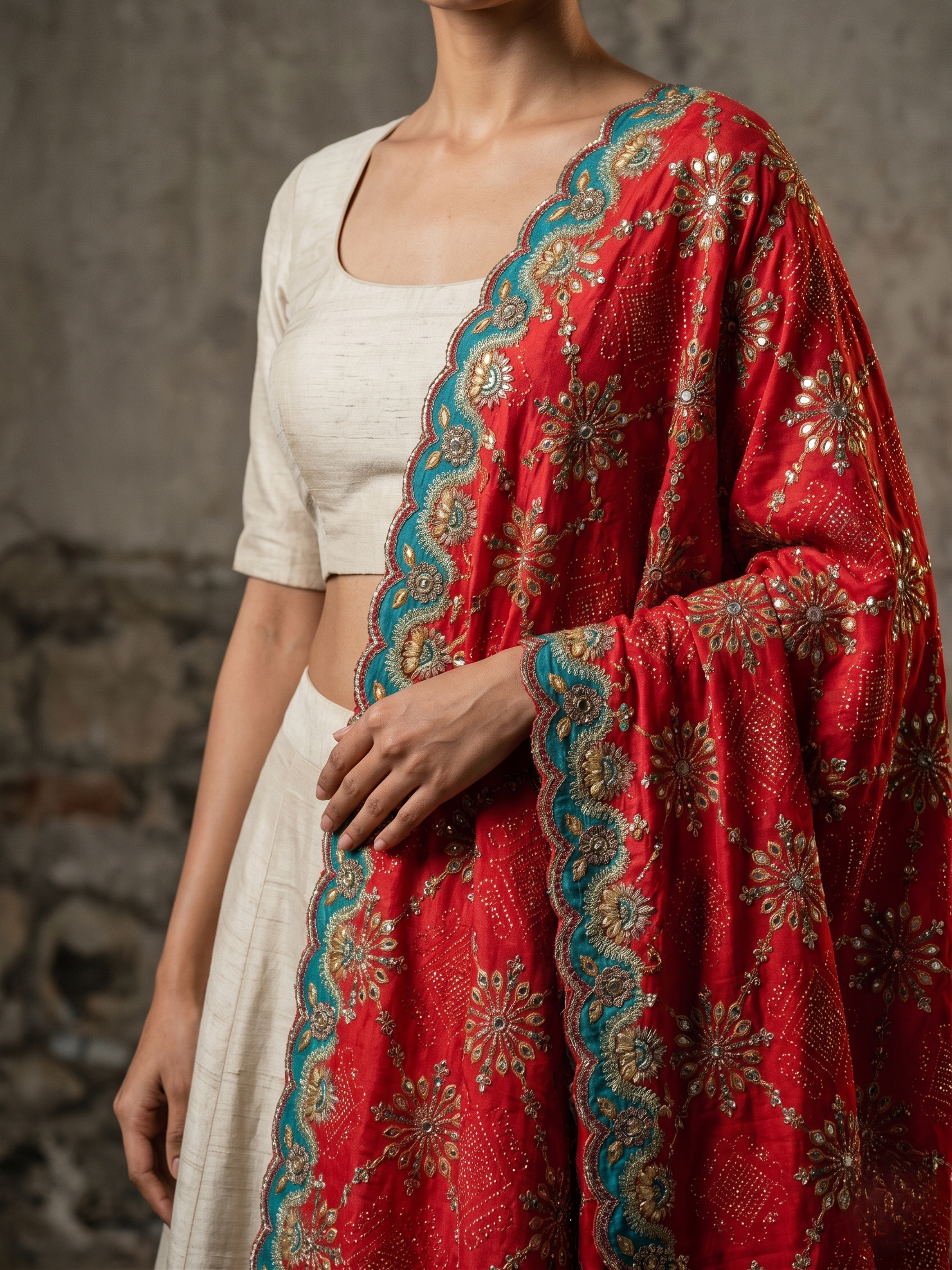 Leher Premium Chinon Dupatta
