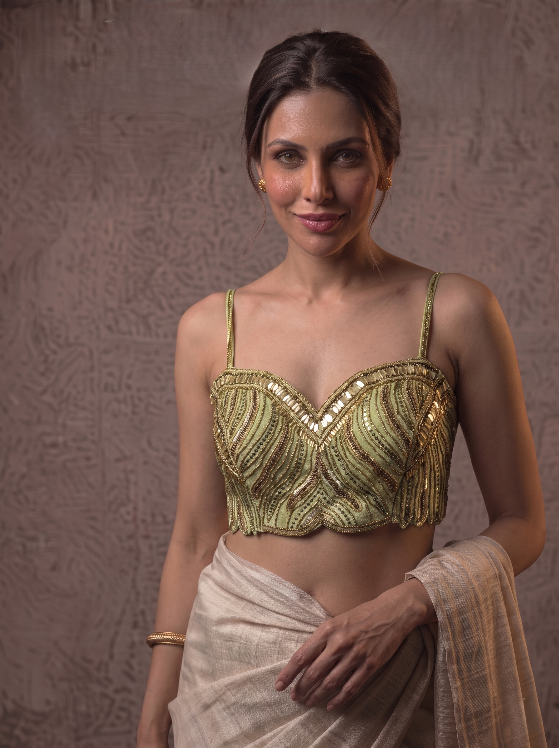 Luxe Handwork Silk Blouse