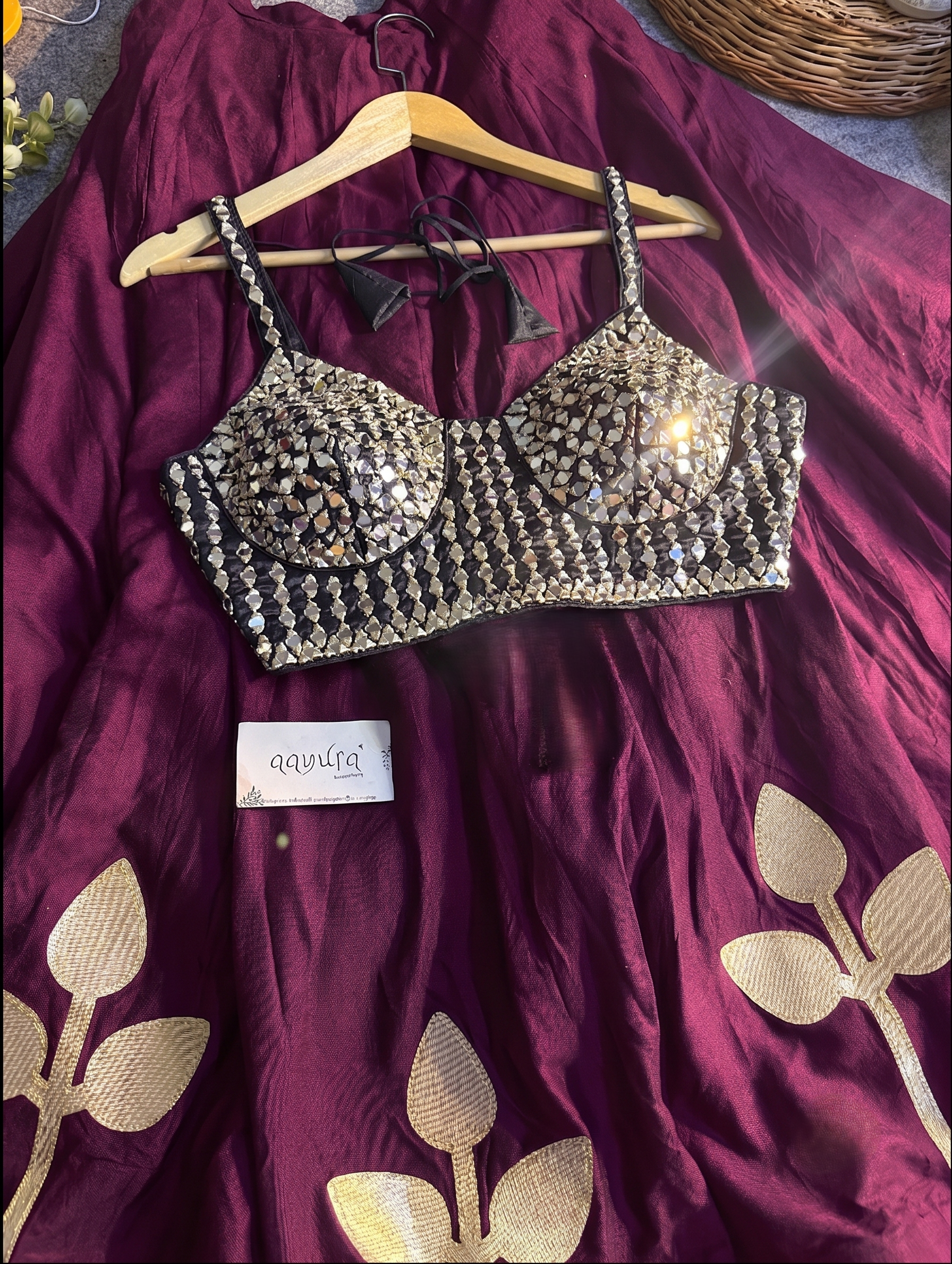 Neha Festive Mirror Work Lehenga