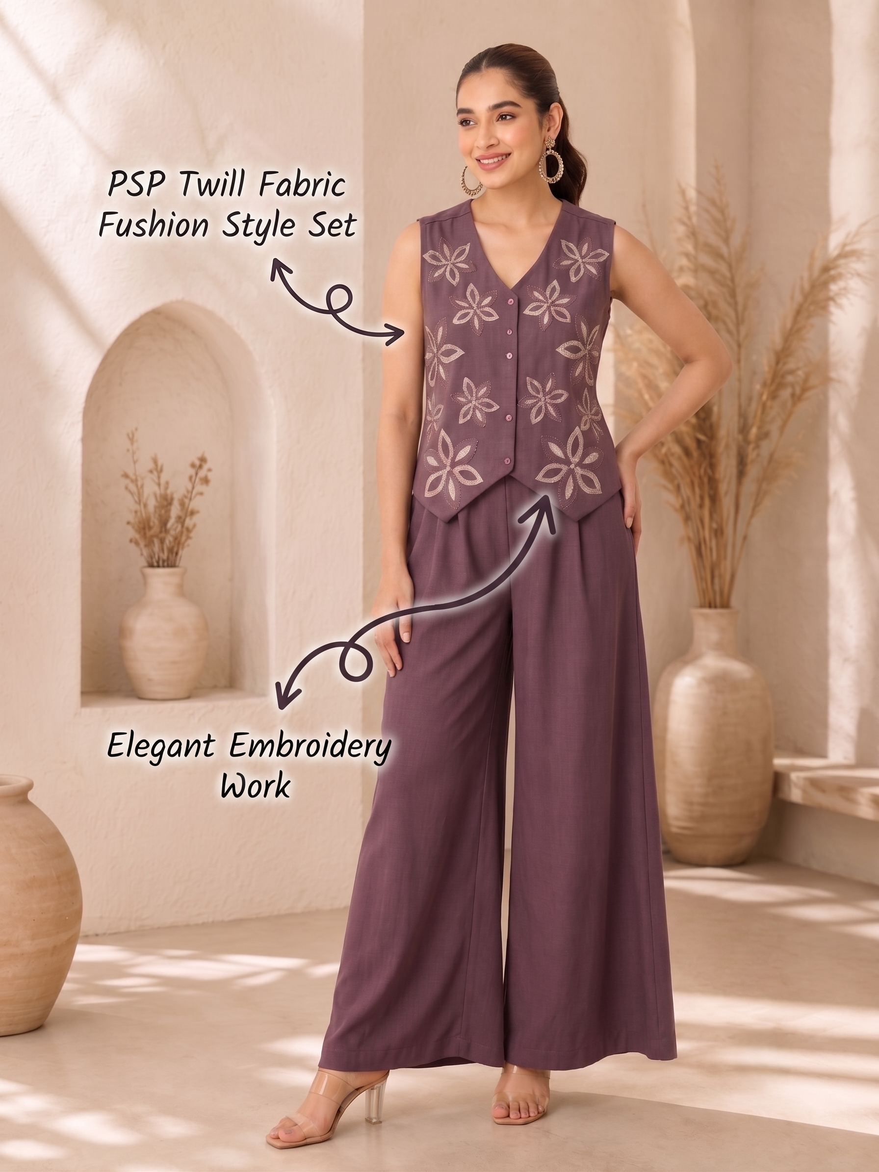 Mahira Twill Embroidery Set